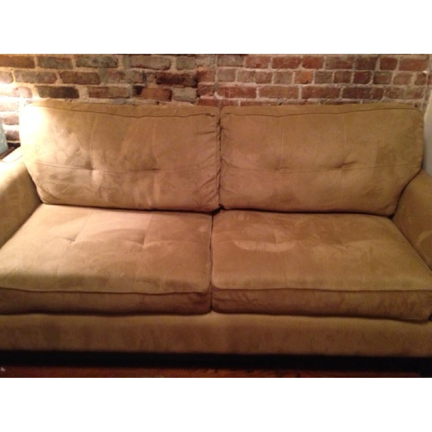 Jennifer Convertibles Microfiber Sofa - image-5