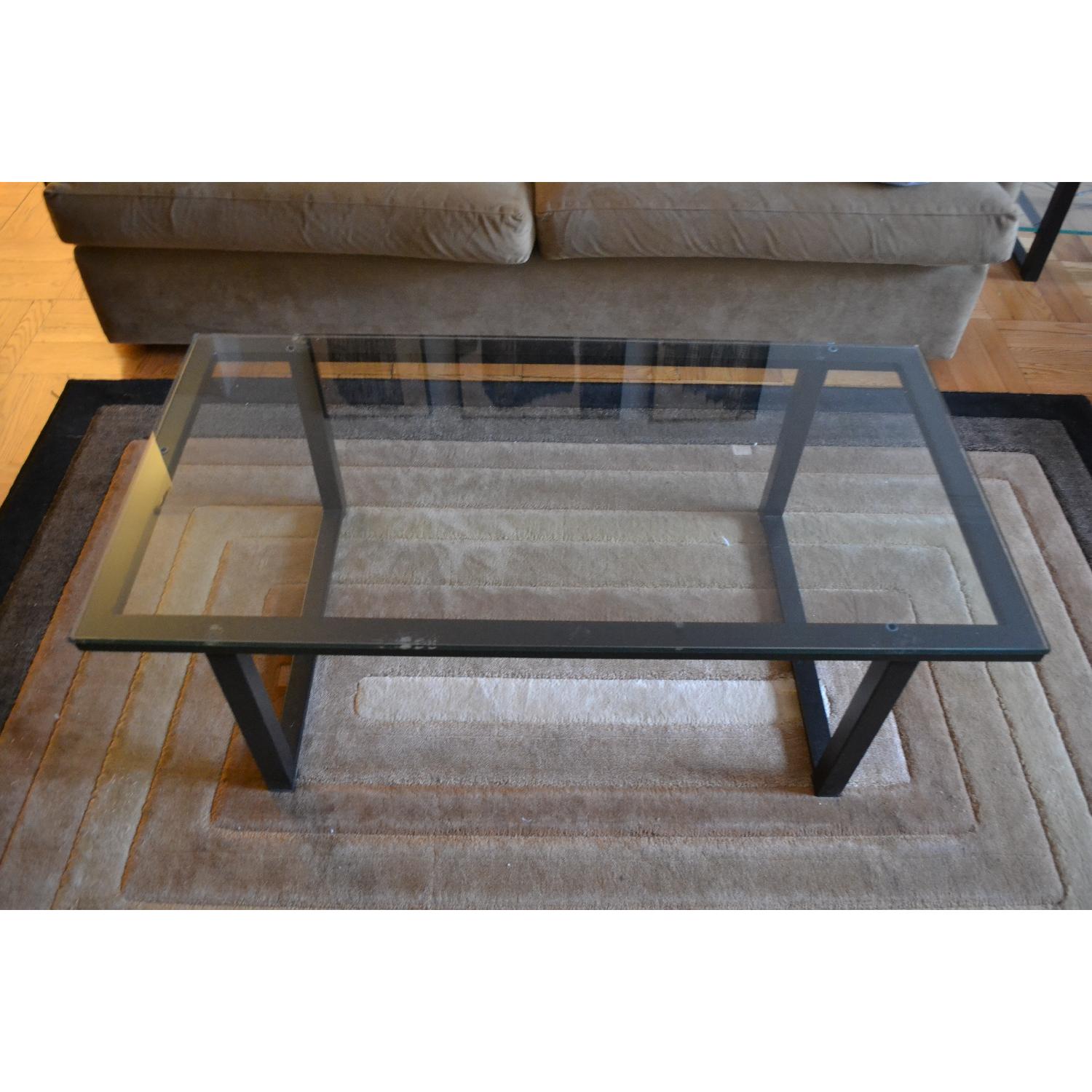 Crate & Barrel Coffee Table & Side Table Set - image-2