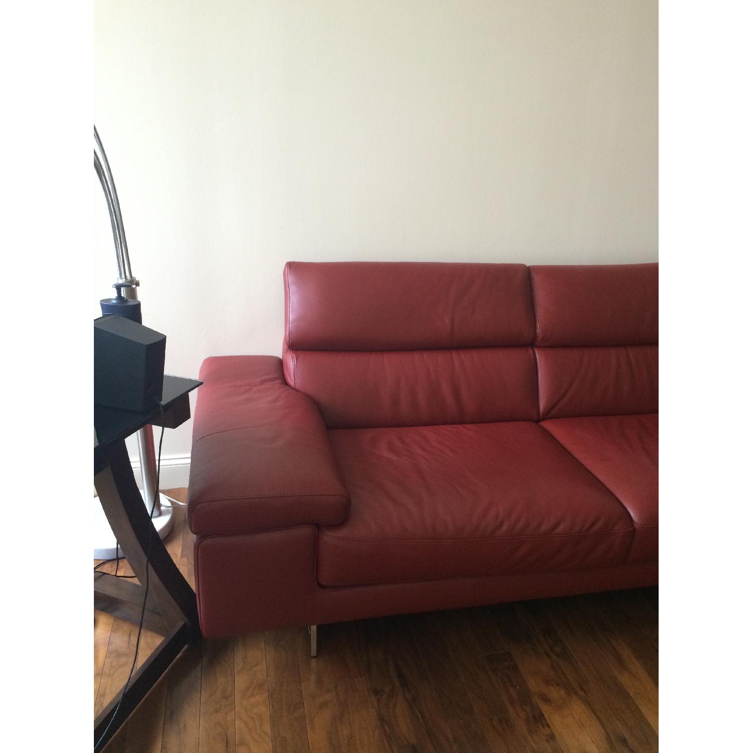 Raymour & Flanigan Farone Leather Sofa - image-3