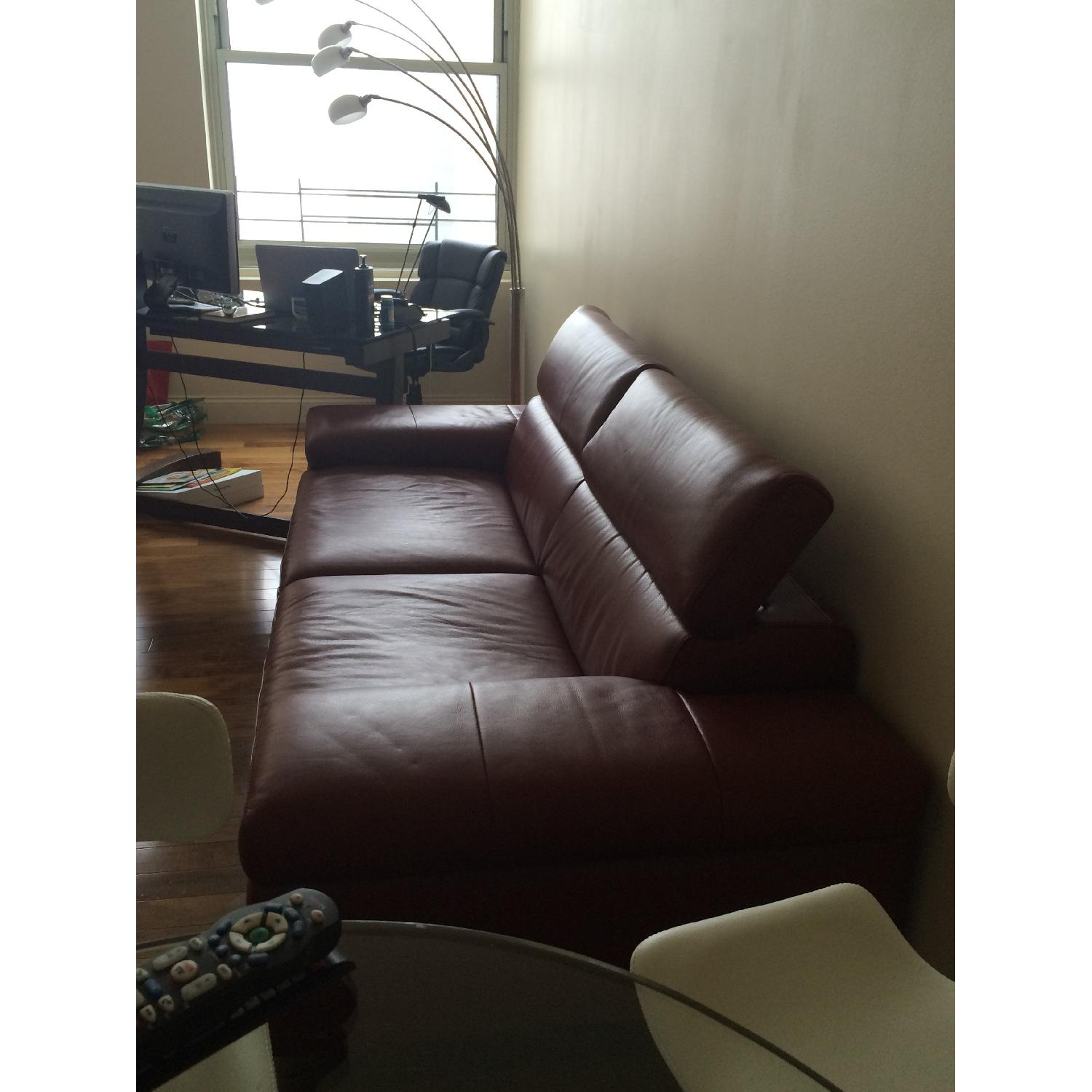Raymour & Flanigan Farone Leather Sofa - image-9