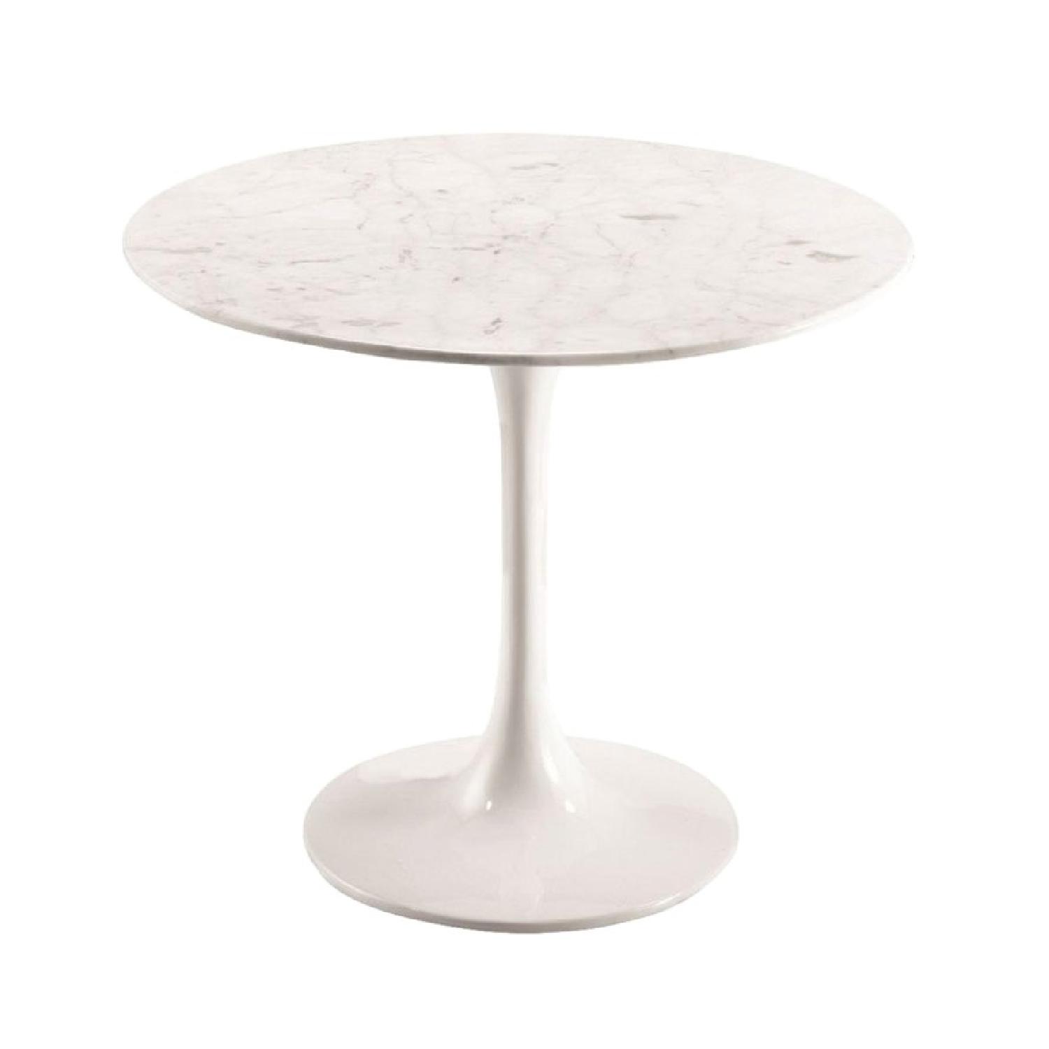 Dot and Bo Marble Top Tulip Accent Table - image-0