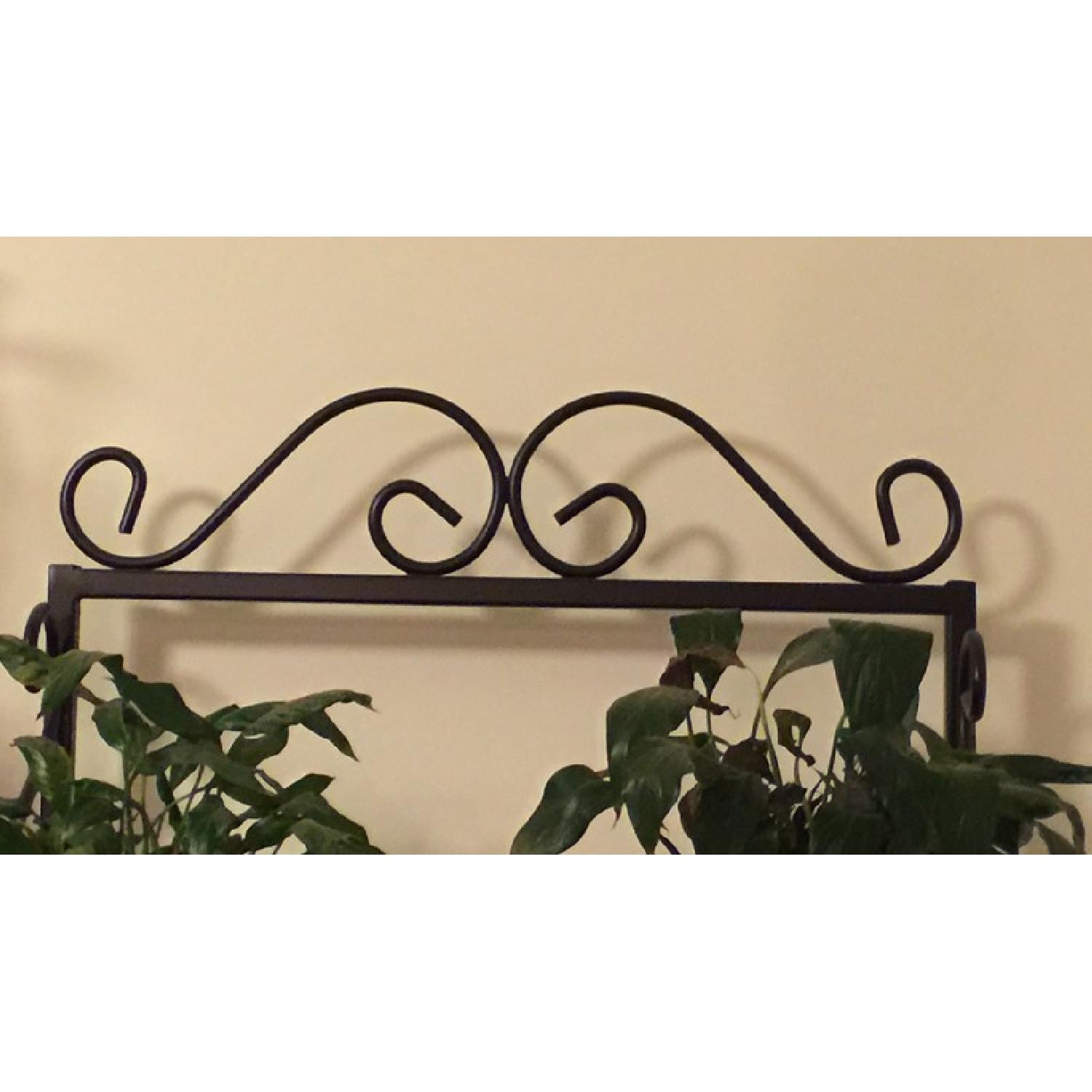 Wrought Iron and Glass Baker's Rack - image-2