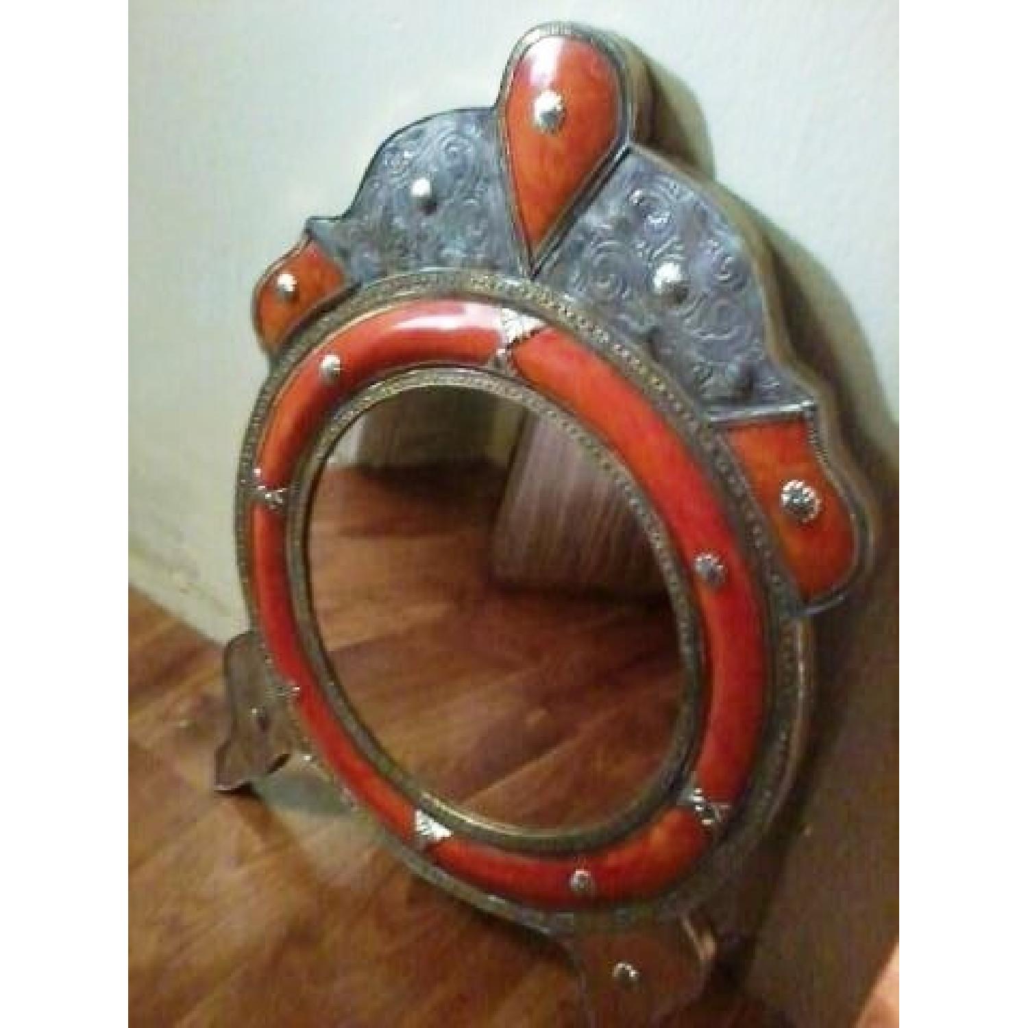 Hammered Metal Mirror - image-1