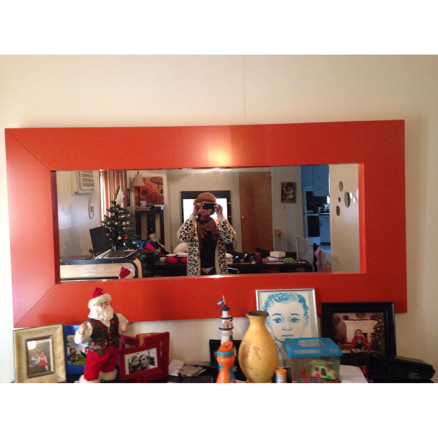 Ikea Orange Mirror - image-1