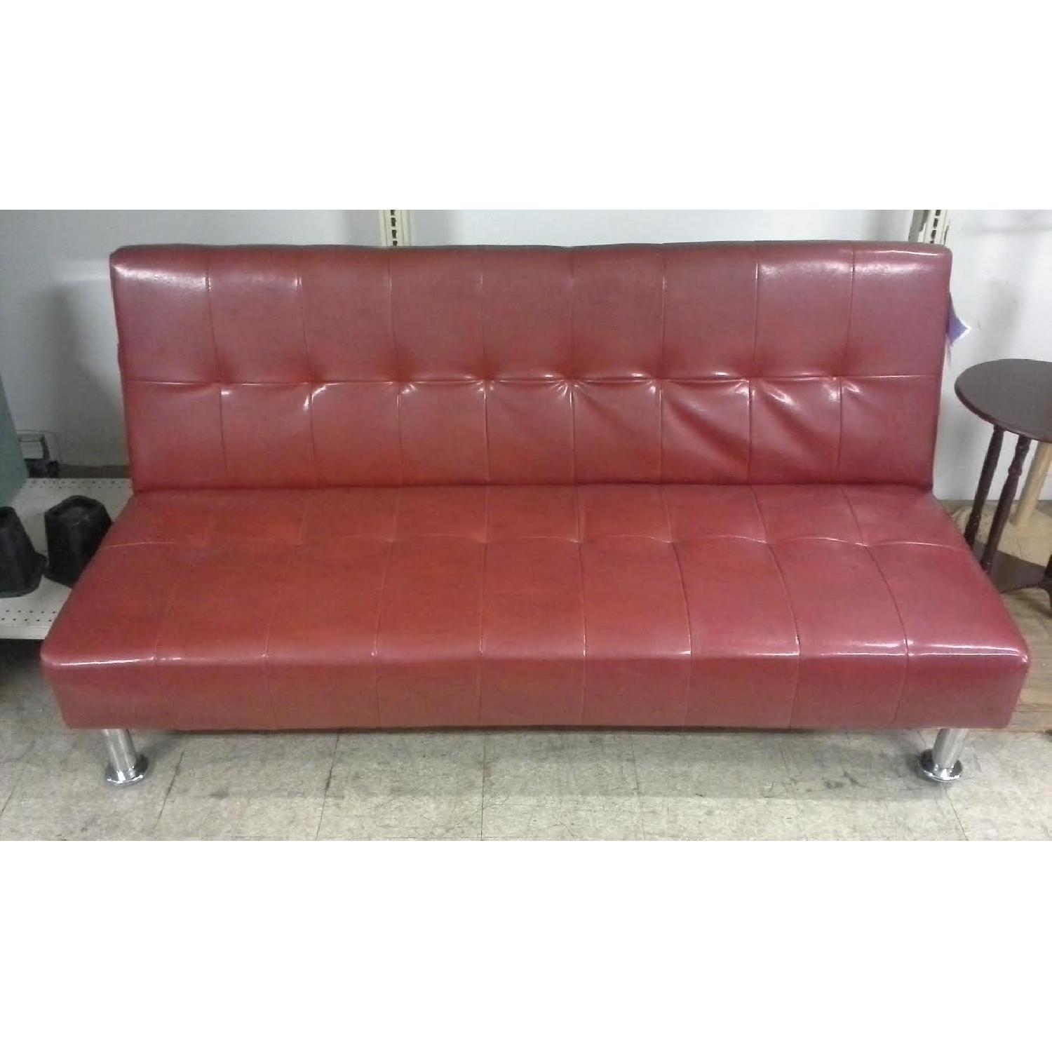 Furniture of America Red Futon - image-1