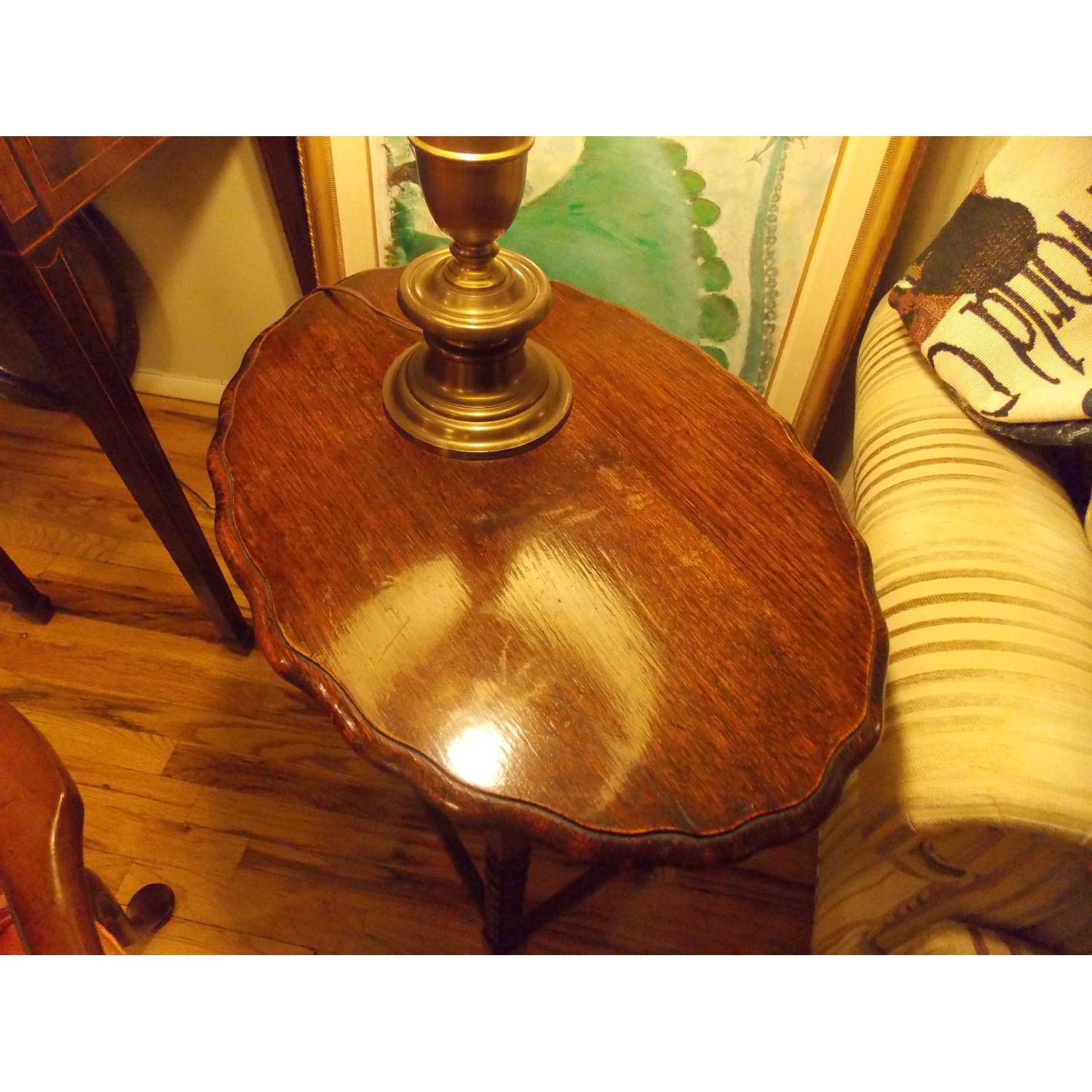 Vintage Serpentine Leg Side Table - image-2