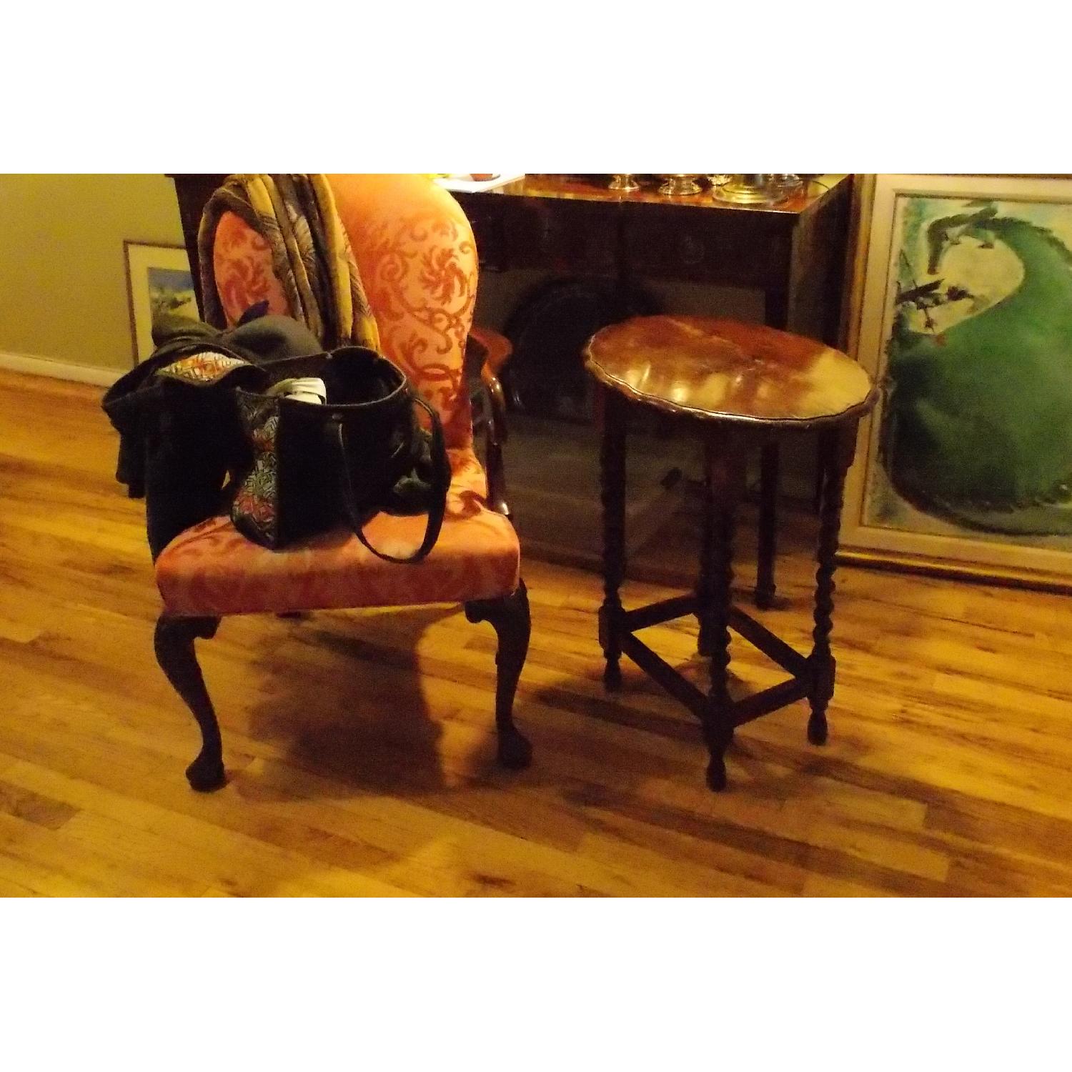 Vintage Serpentine Leg Side Table - image-5