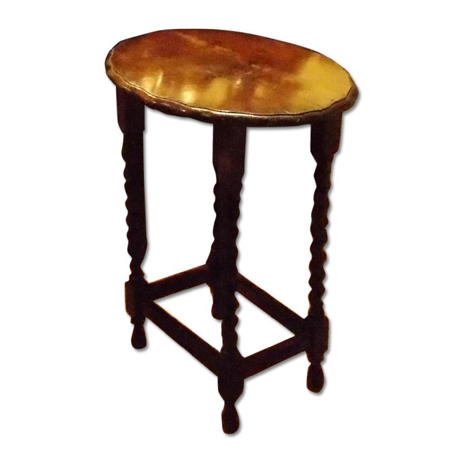 Vintage Serpentine Leg Side Table