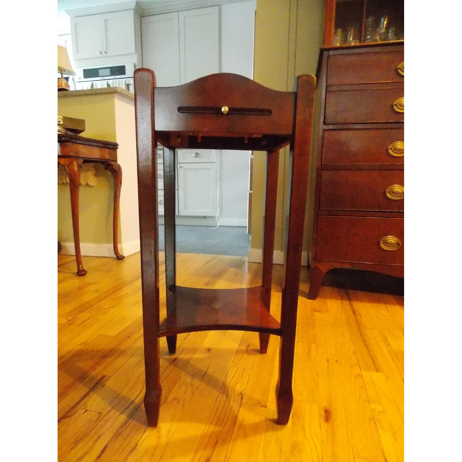 Side Table w./ Beverage Pull Out - image-1