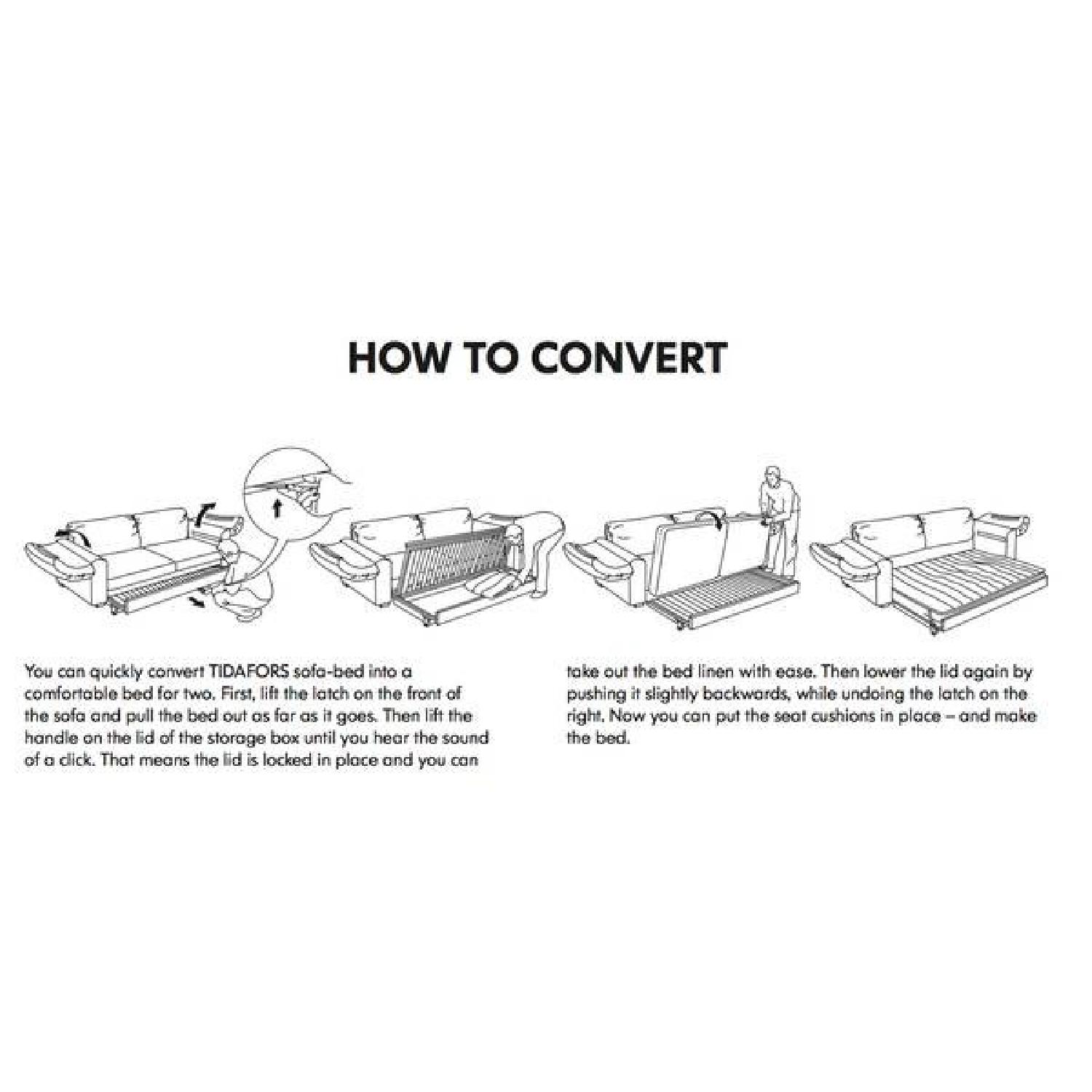 Ikea Tidafors 3 Seater Sofa AptDeco