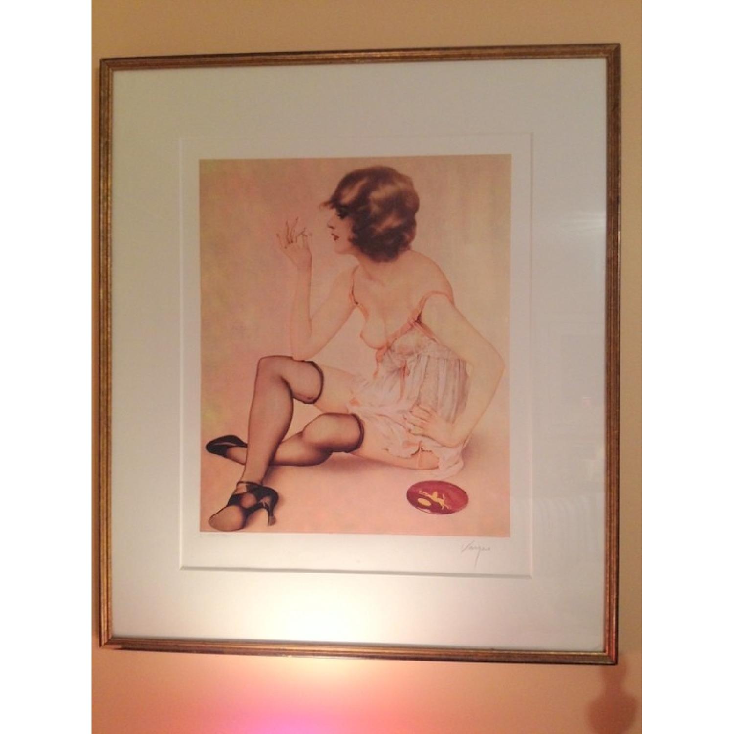 Alberto Vargas Framed Print - Smoke Dreams 1980 - image-2