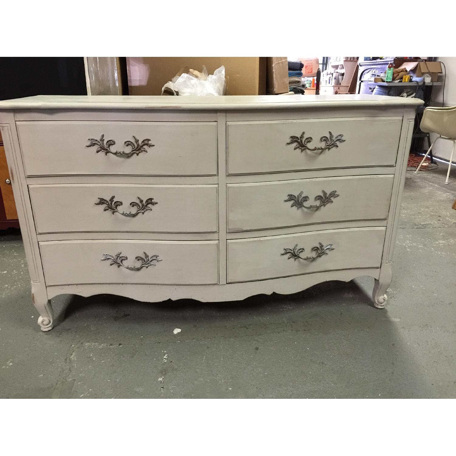 Vintage Painted 6 Drawer Dresser - image-5