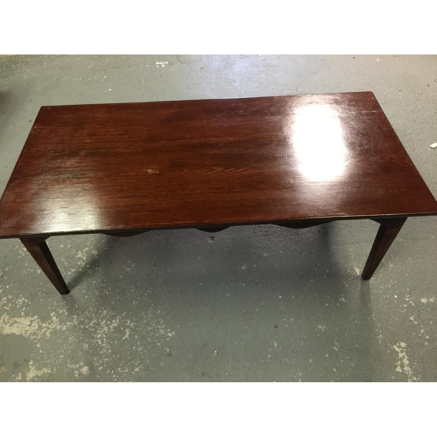 Vintage Oak Coffee Table - image-1