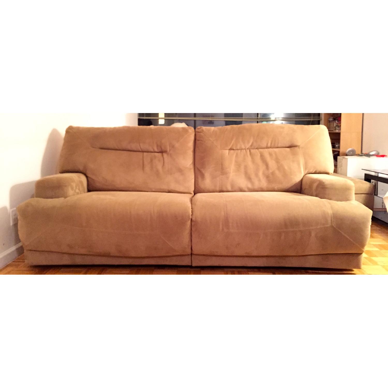 Macy's Ricardo Fabric Reclining Sofa w/ Power Recliner - image-1