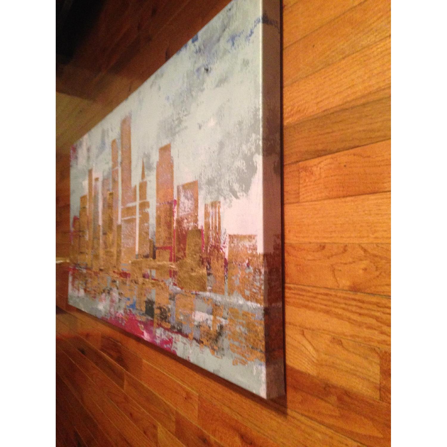 Art Show NYC Skyline Canvas Painting - image-3