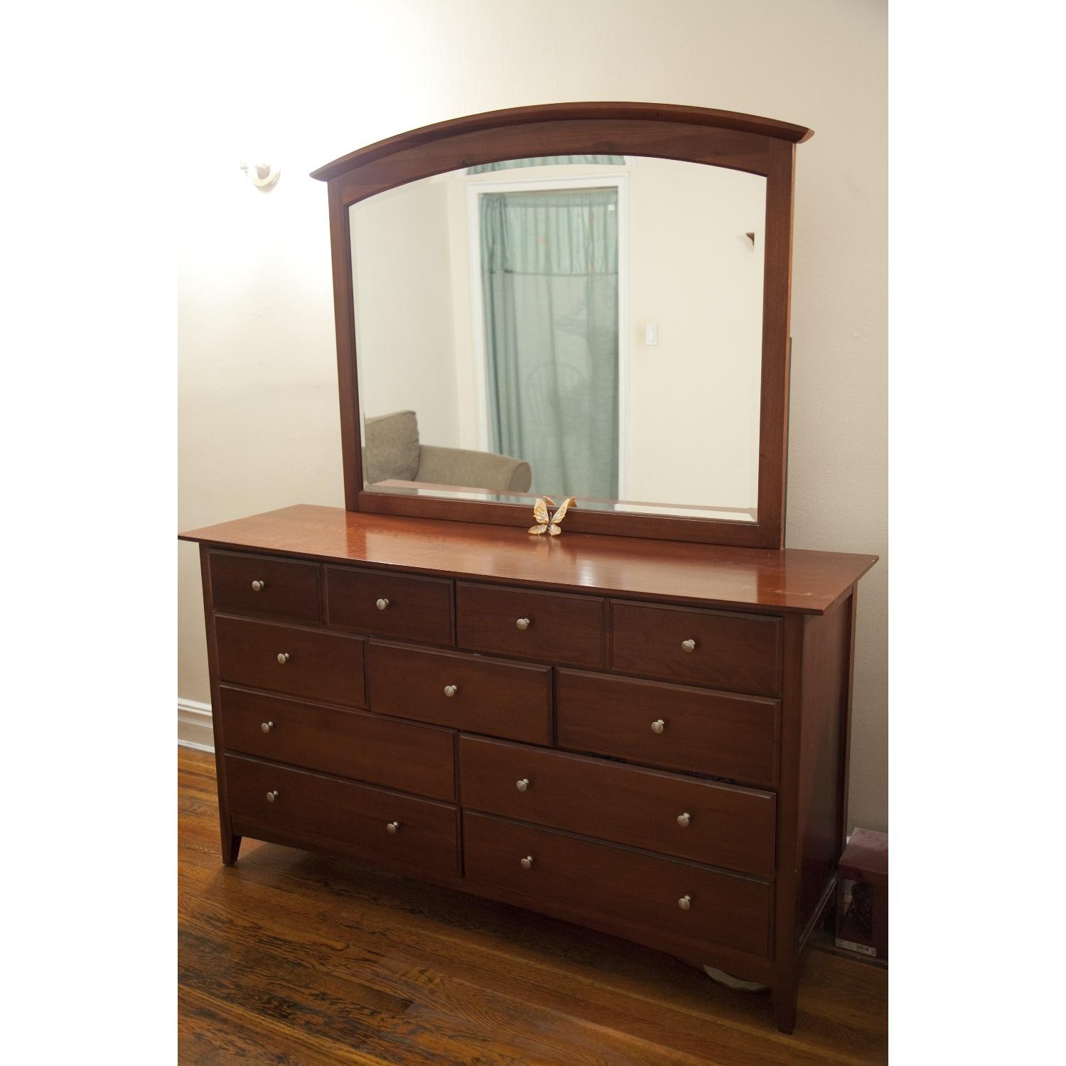 Thomasville Bridges Collection Fruitwood Dresser w/ Mirror - image-2