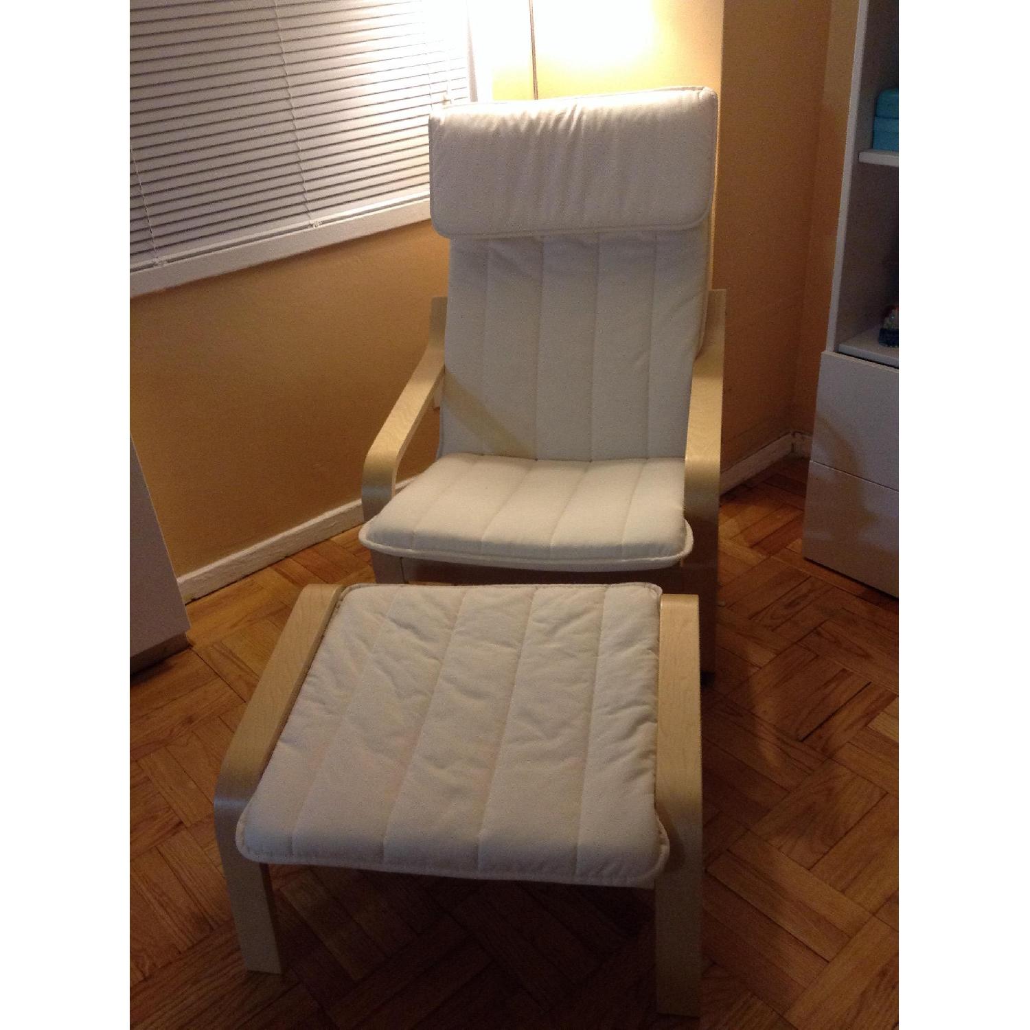 Ikea Poang Rocking Chair + Footstool - image-1