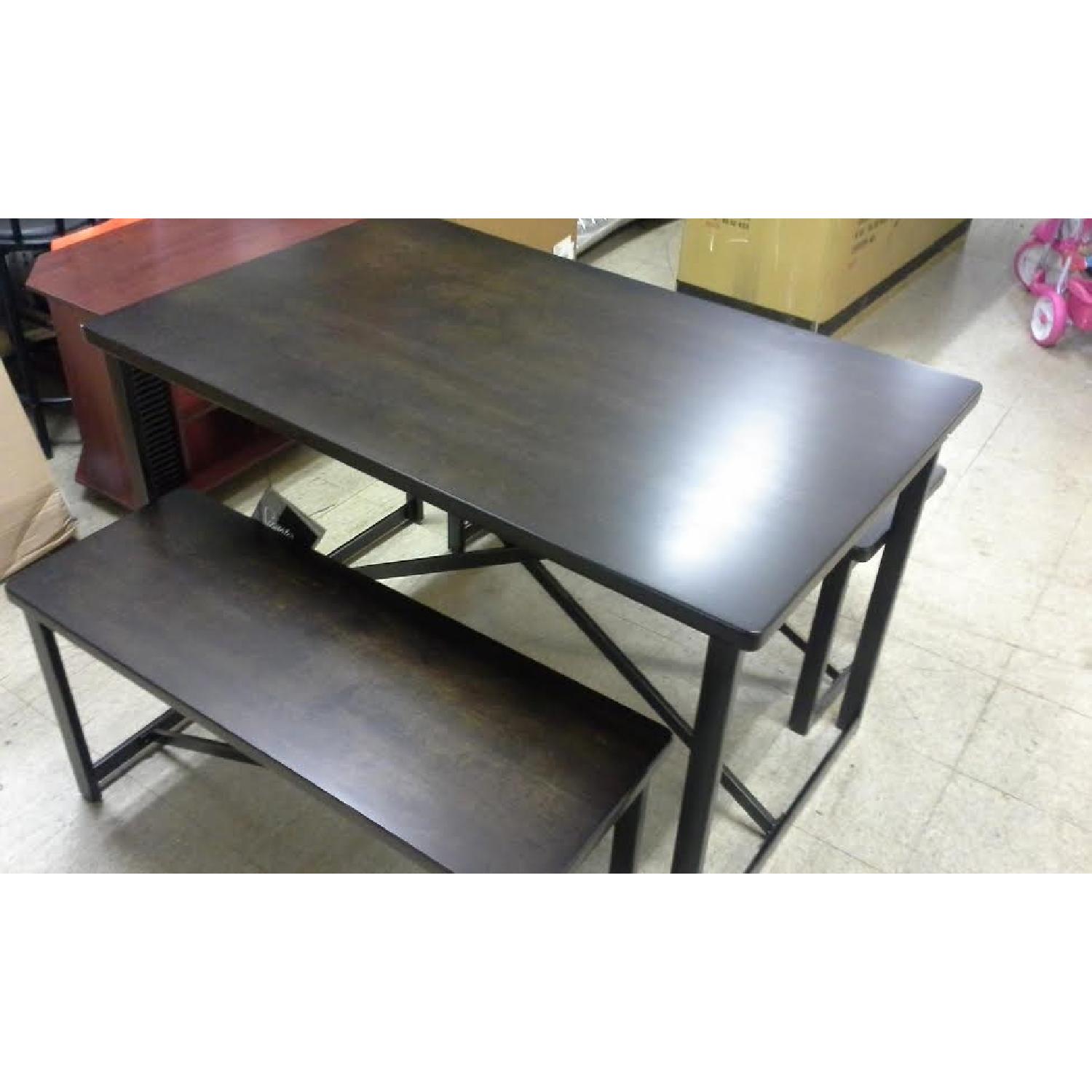 Ashley's Rectangle Table w/ 2 Benches - image-3