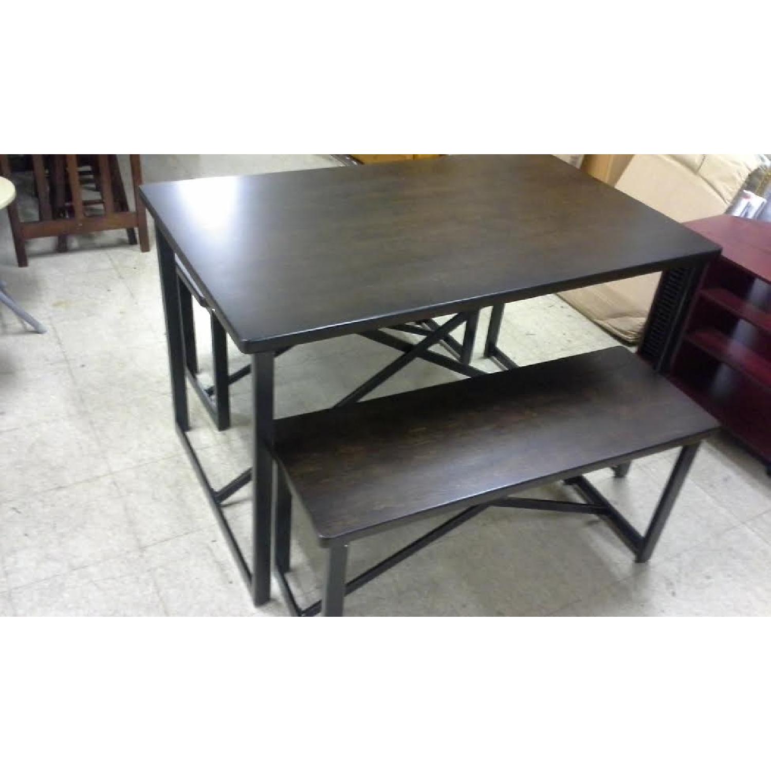 Ashley's Rectangle Table w/ 2 Benches - image-4