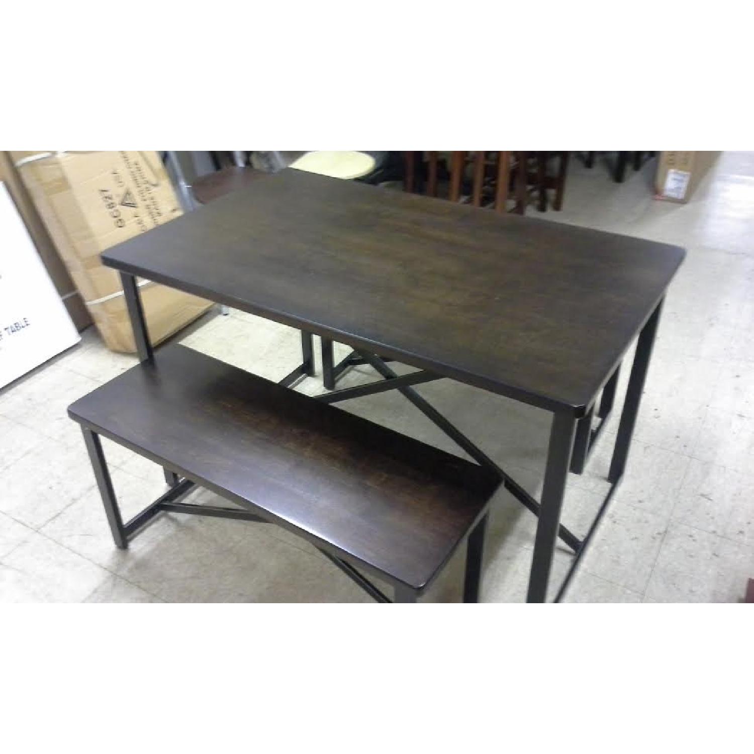 Ashley's Rectangle Table w/ 2 Benches - image-6