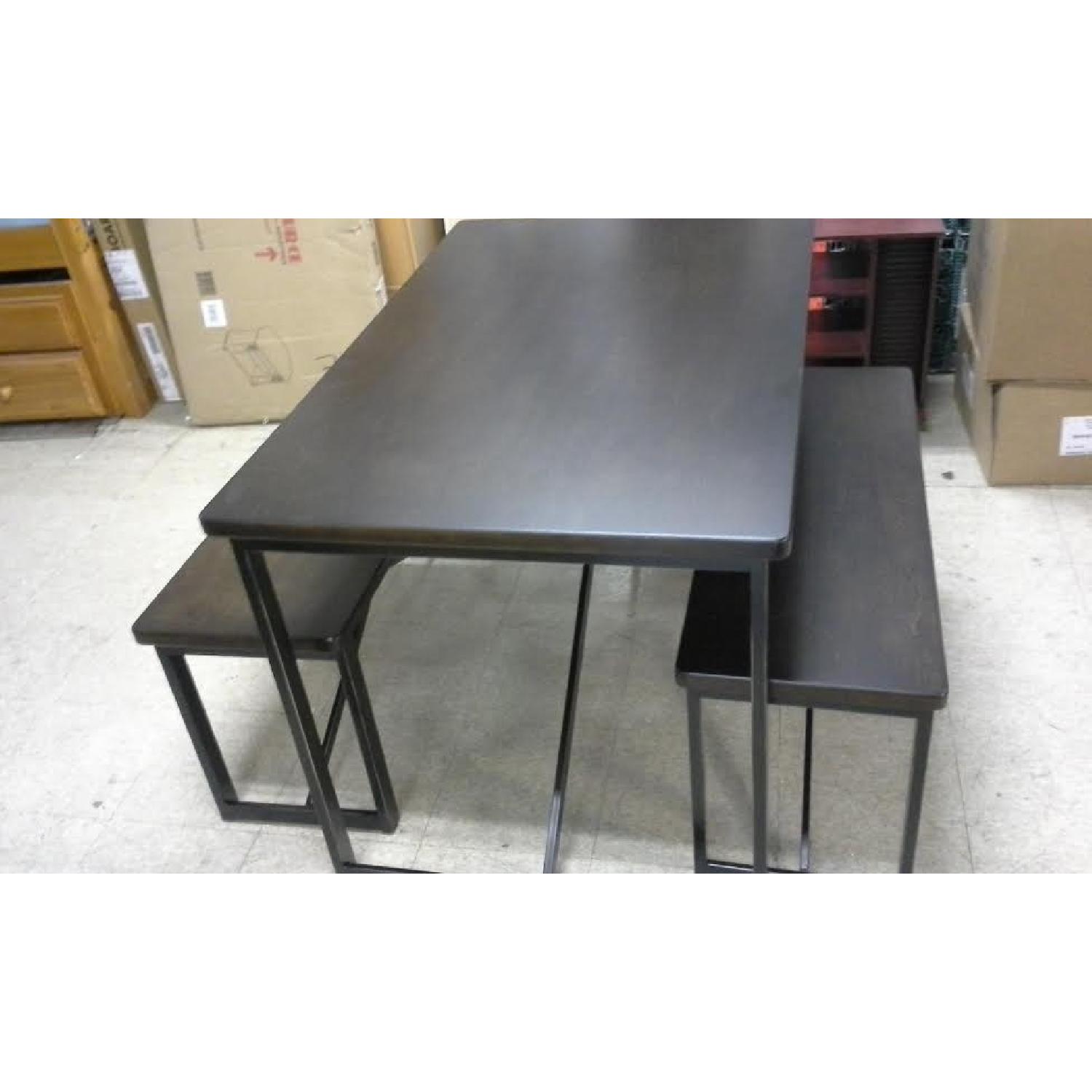 Ashley's Rectangle Table w/ 2 Benches - image-7