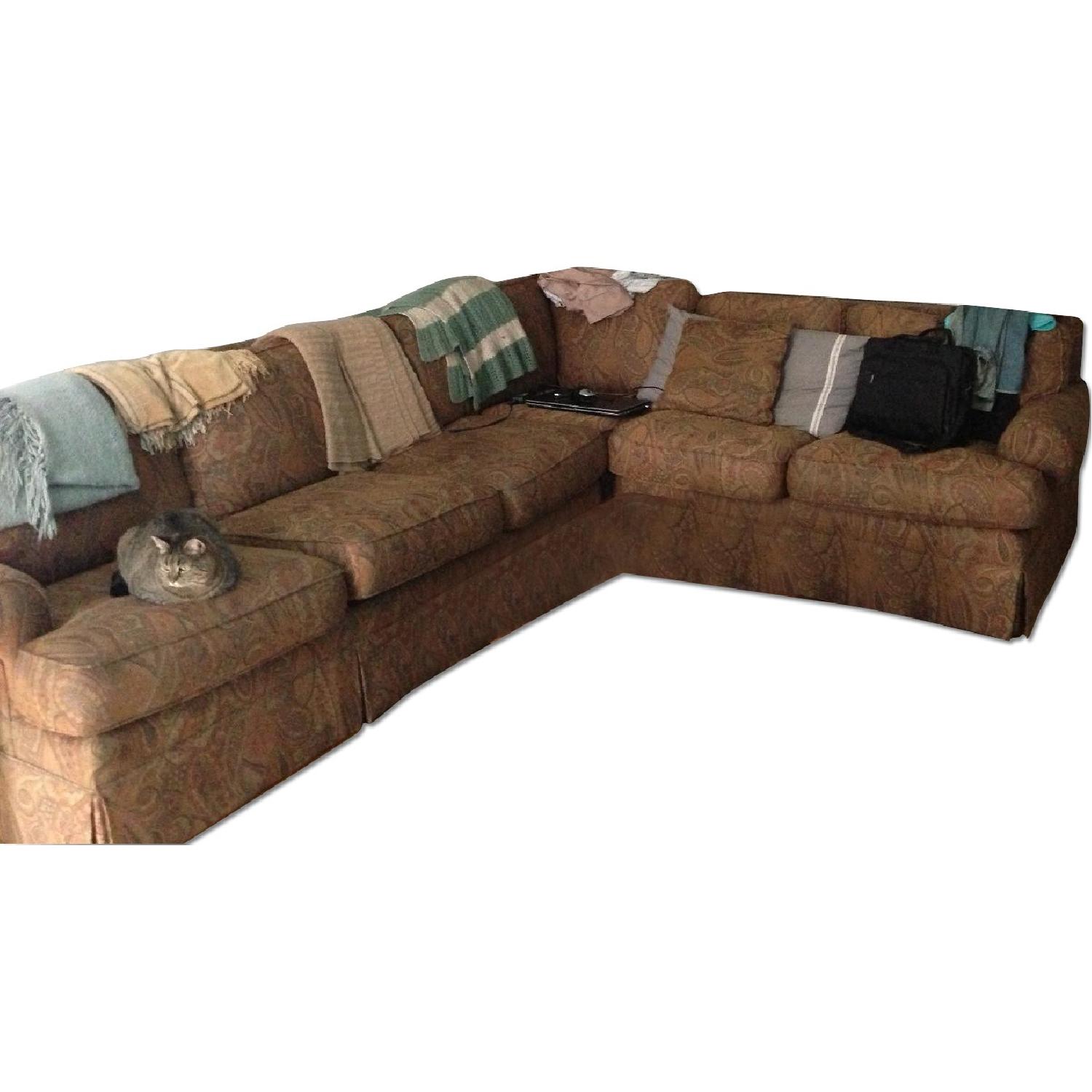 Ethan Allen 3 Piece Sectional Couch - image-0