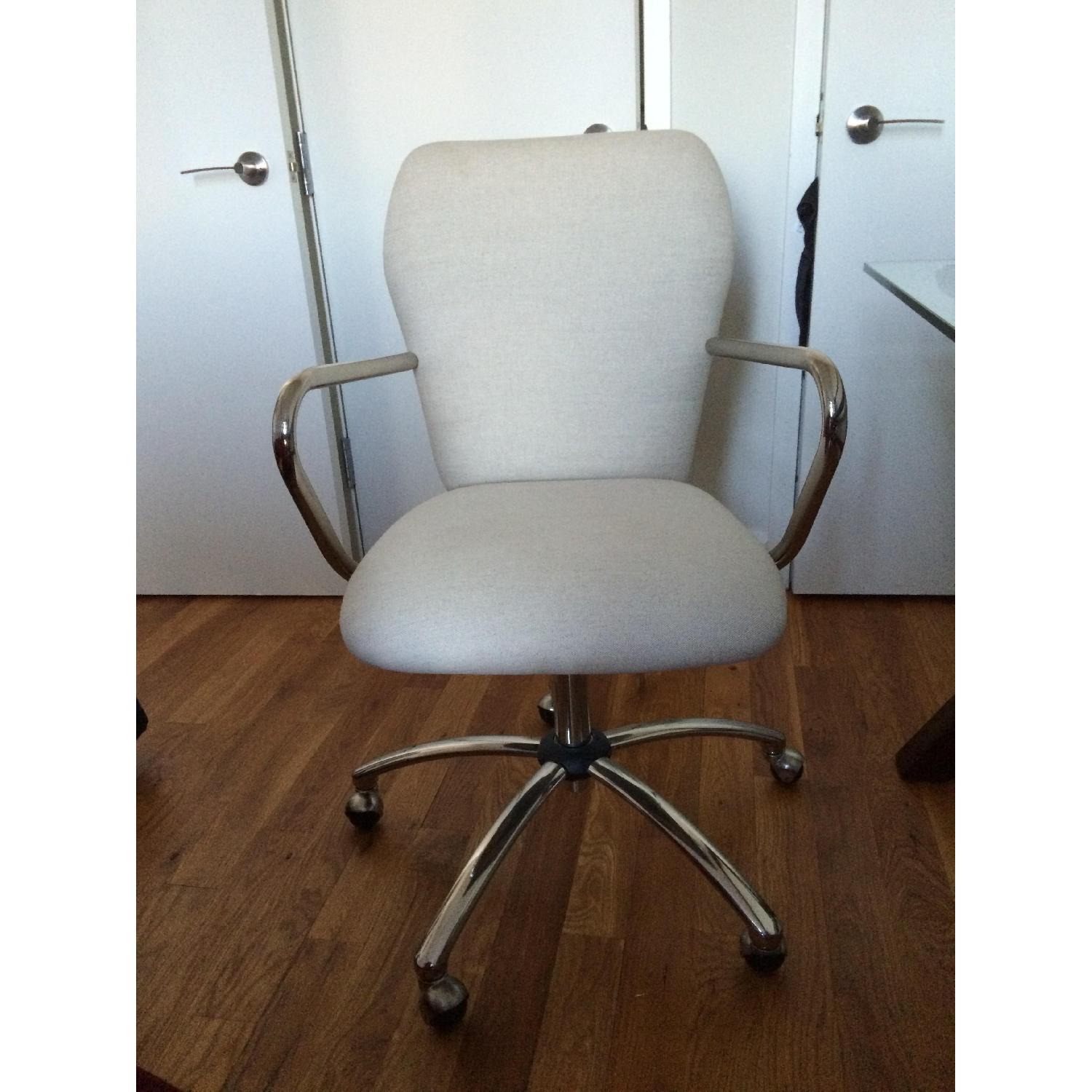 Pottery Barn Airgo Linen Otm Desk Chair - image-1