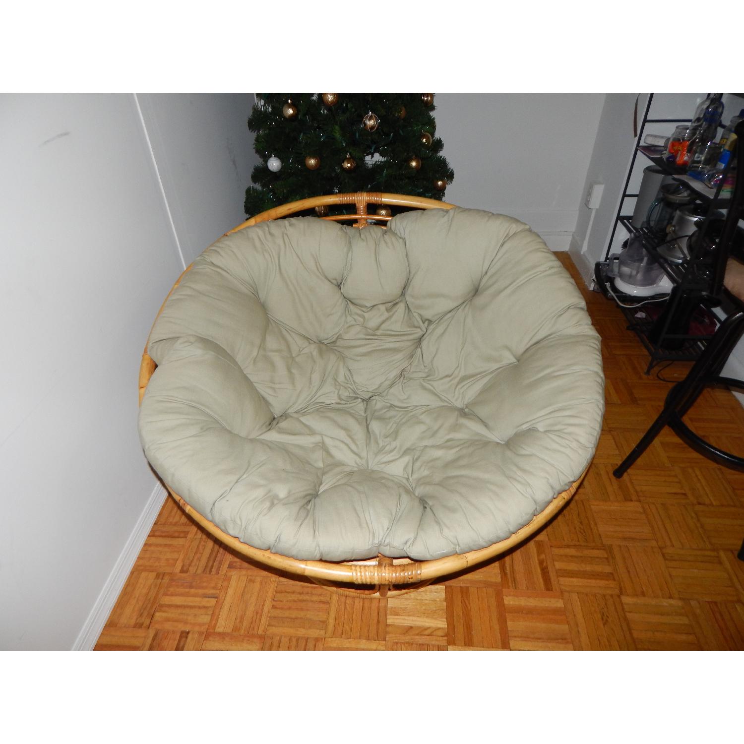 Pier 1 Papasan Chair in Olive - image-1