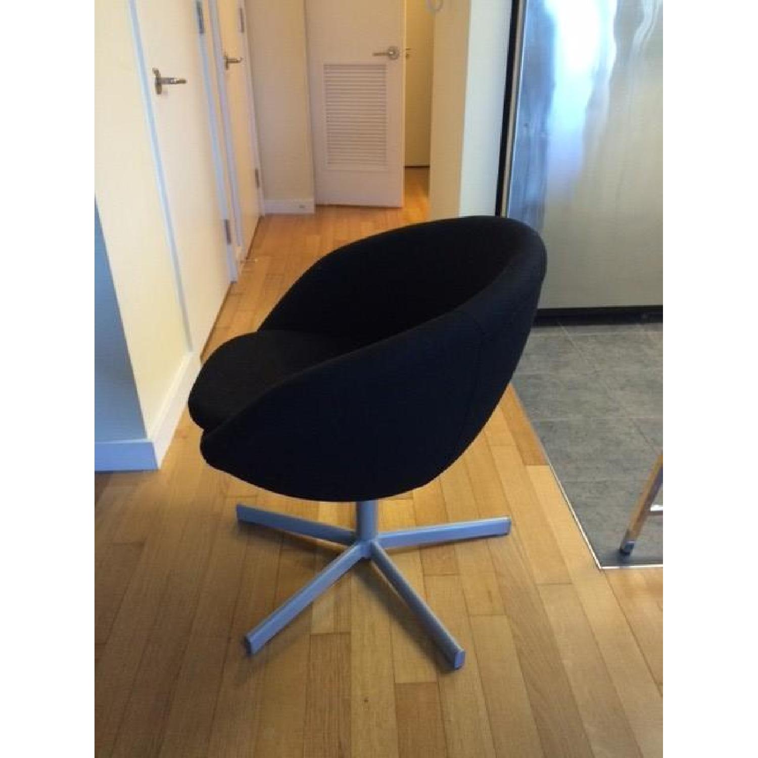Ikea Skruvsta Black Fabric Chair - image-3