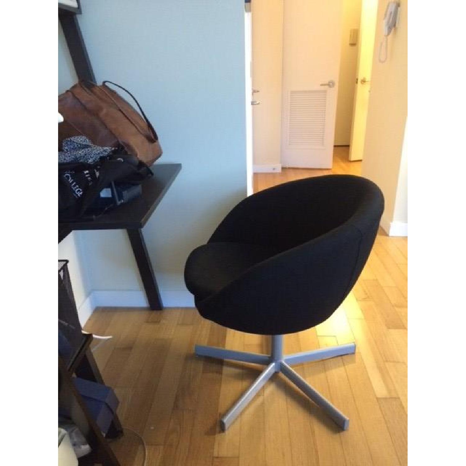 Ikea Skruvsta Black Fabric Chair - image-4