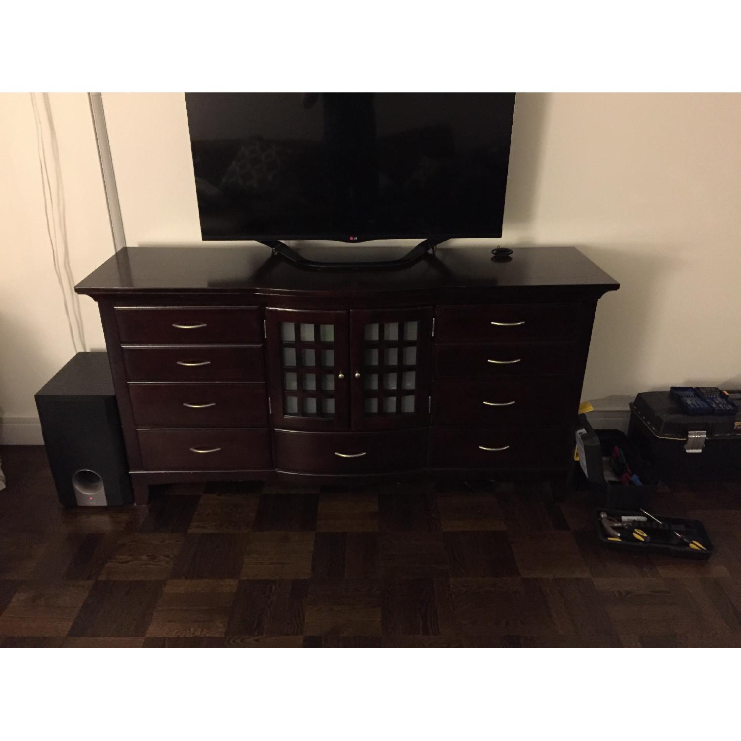 Pottery Barn Mahogany Dresser/Console Unit - image-1