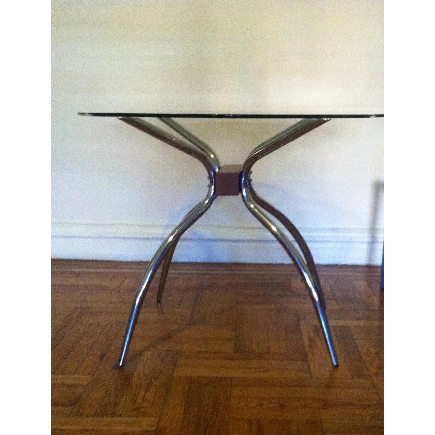 Glass and Metal Dining Table - image-5