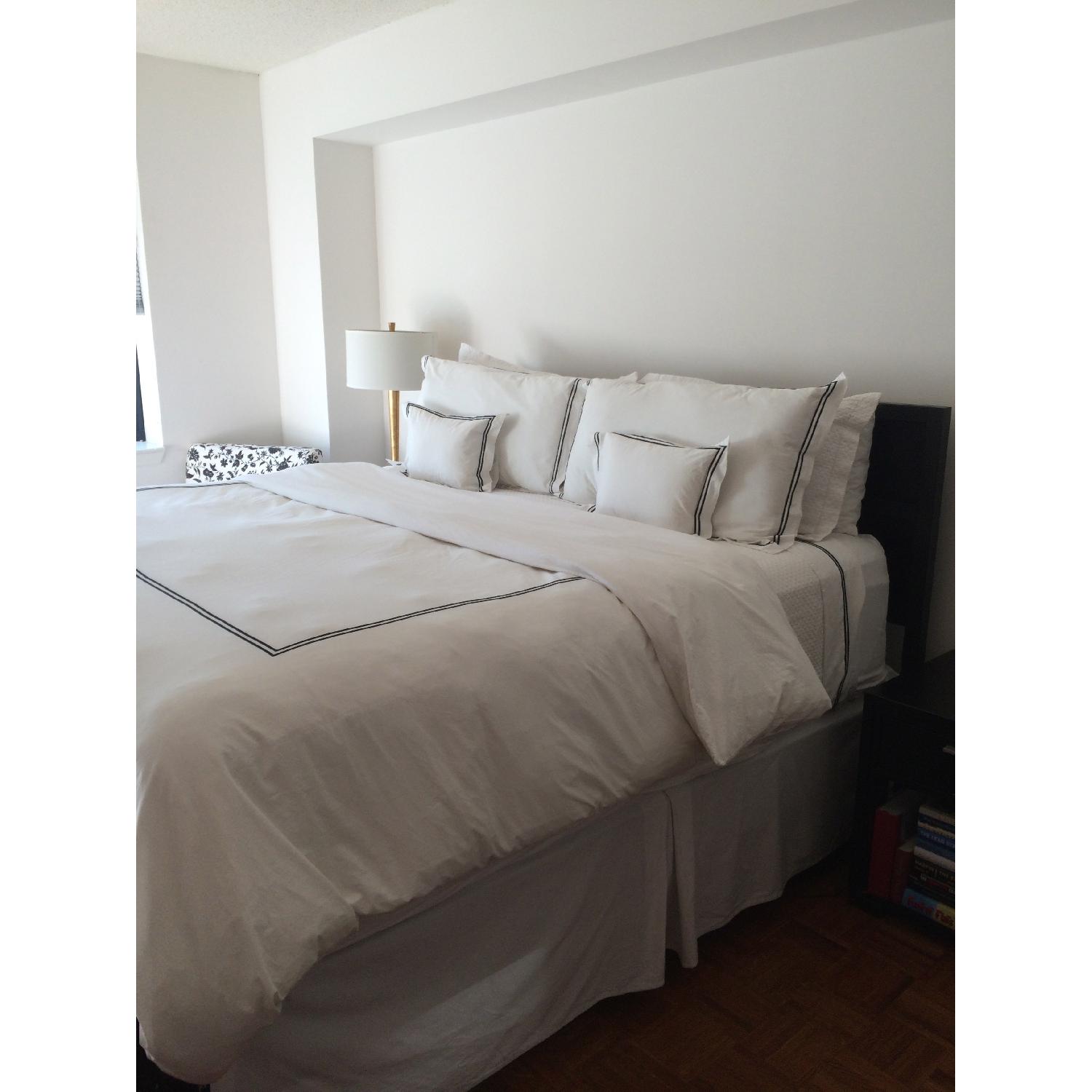 Crate & Barrel Black King Size Bed - image-3