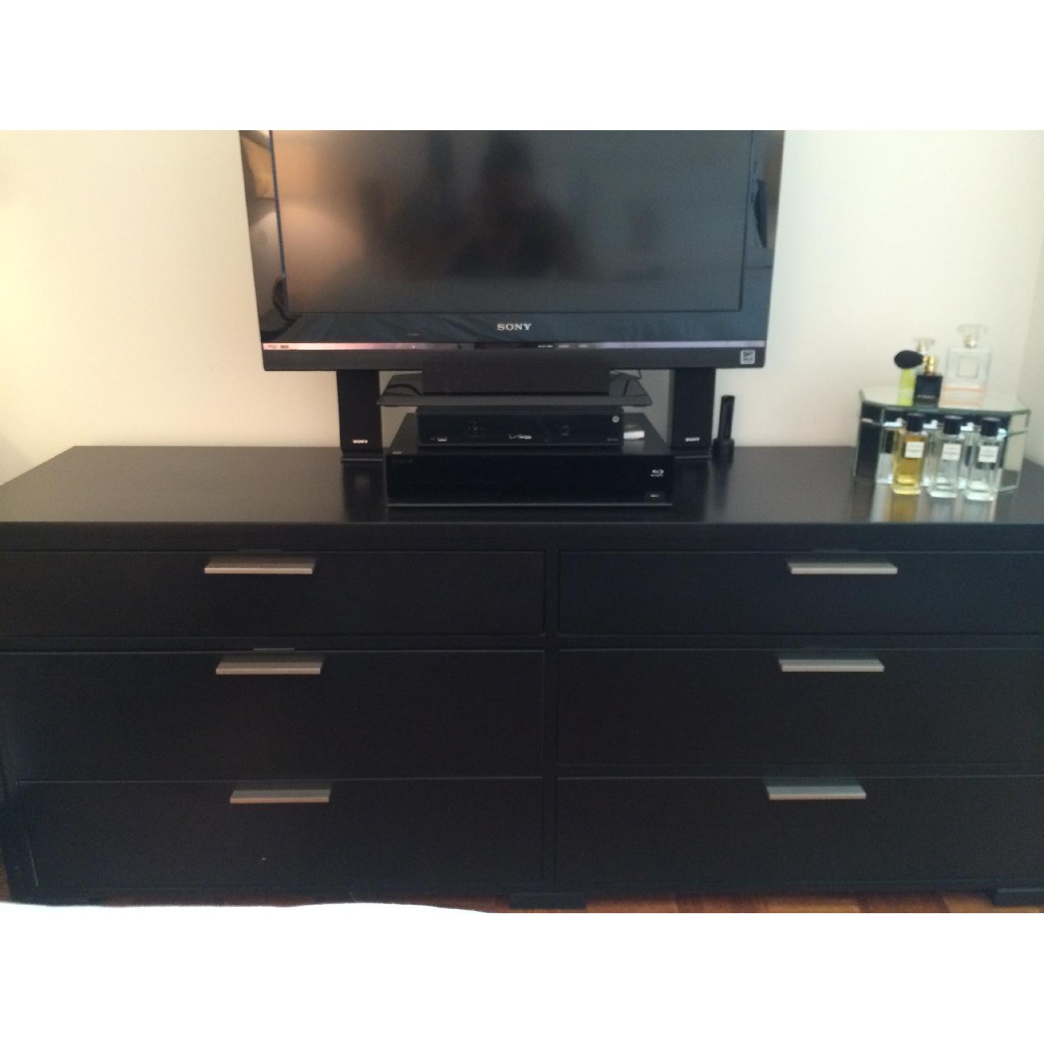 Crate & Barrel Black Dresser - image-1