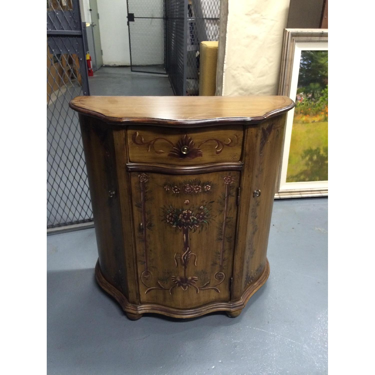 St. Louis Boutique Hand Painted End Table/Demi Lune - image-2