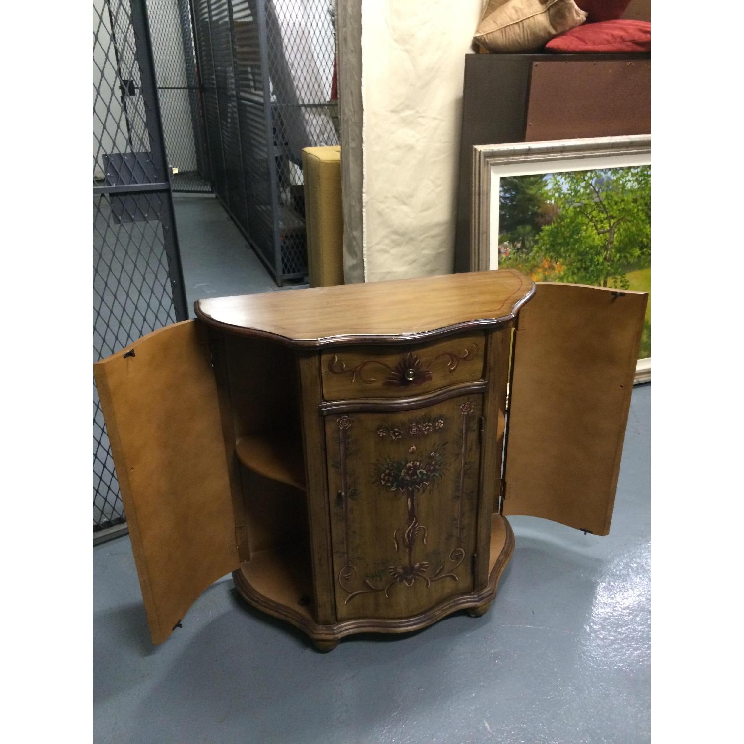 St. Louis Boutique Hand Painted End Table/Demi Lune - image-4