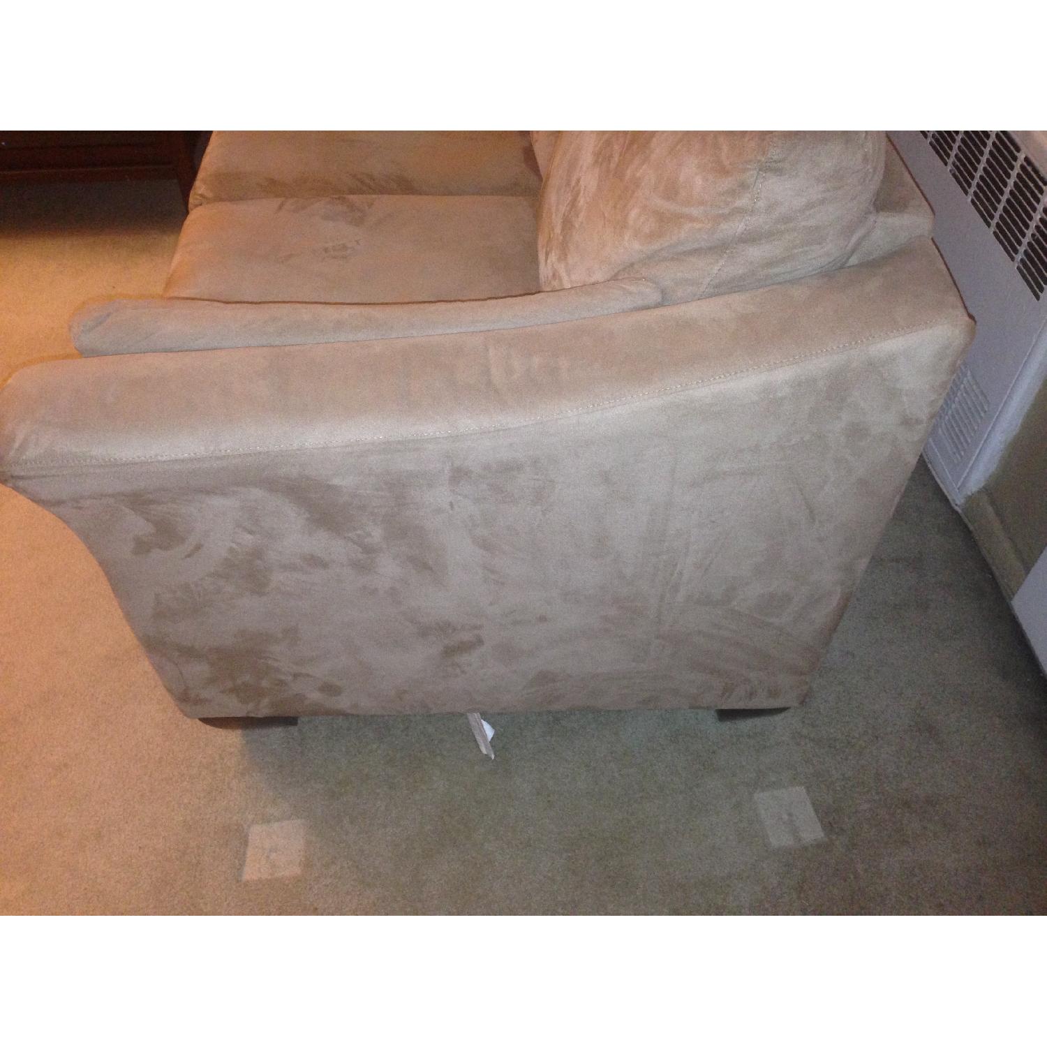 Jennifer Convertibles Microsuede Loveseat - image-3