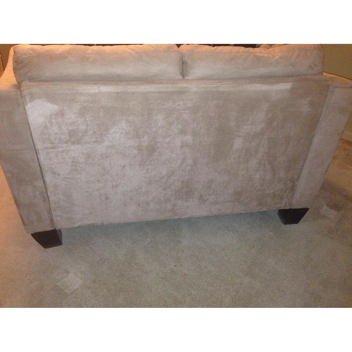Jennifer Convertibles Microsuede Loveseat - image-4
