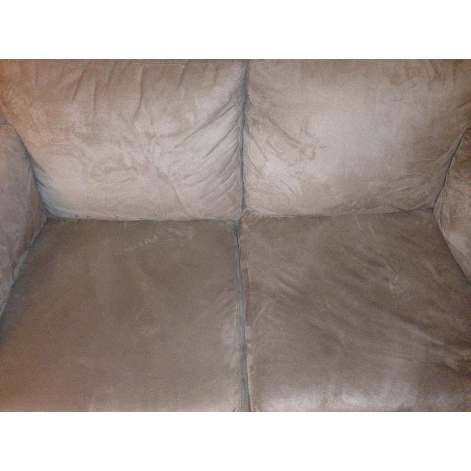 Jennifer Convertibles Microsuede Loveseat - image-5