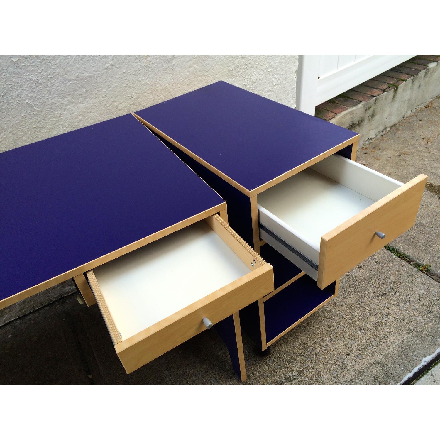 Ikea Desk w/ Side Shelf Unit AptDeco