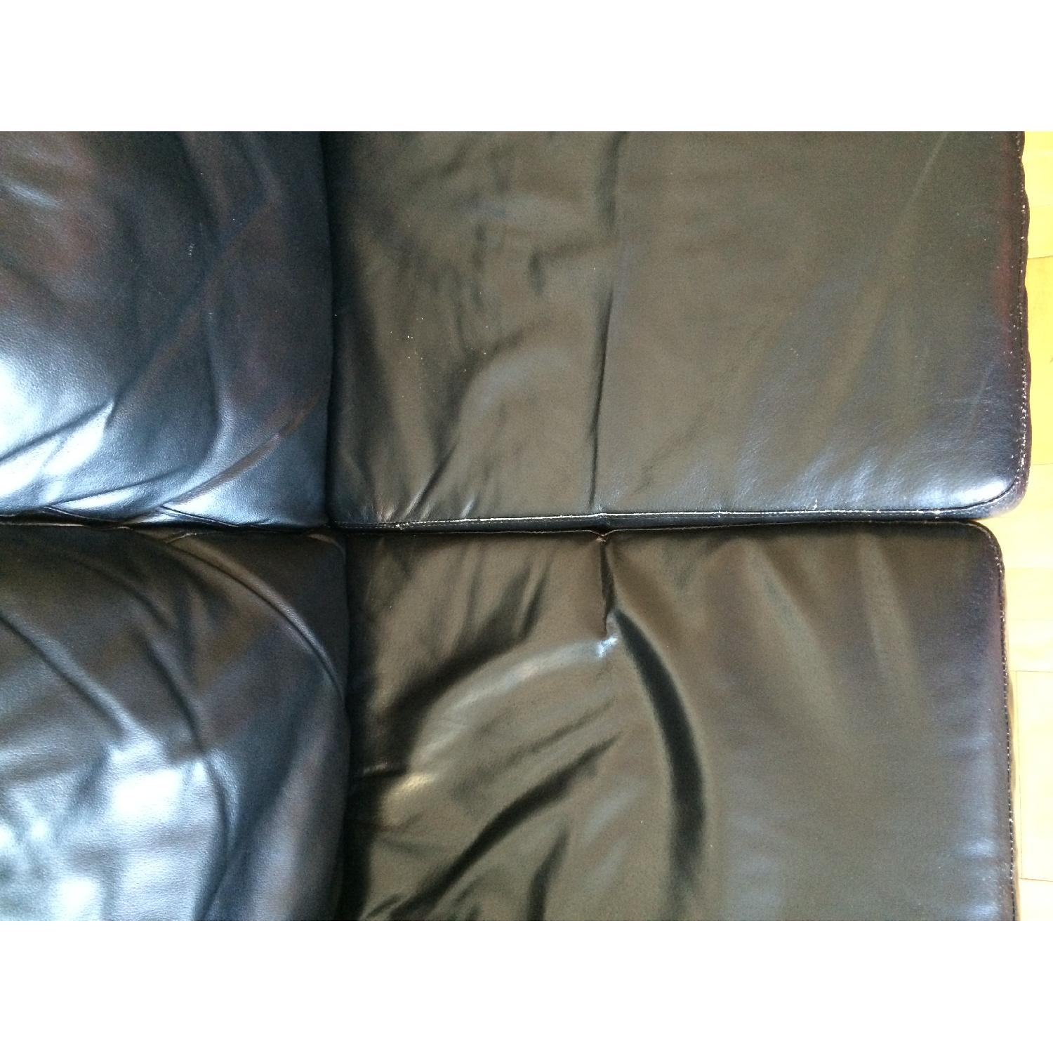 Jennifer Leather Black Leather Sleeper Sofa - image-2