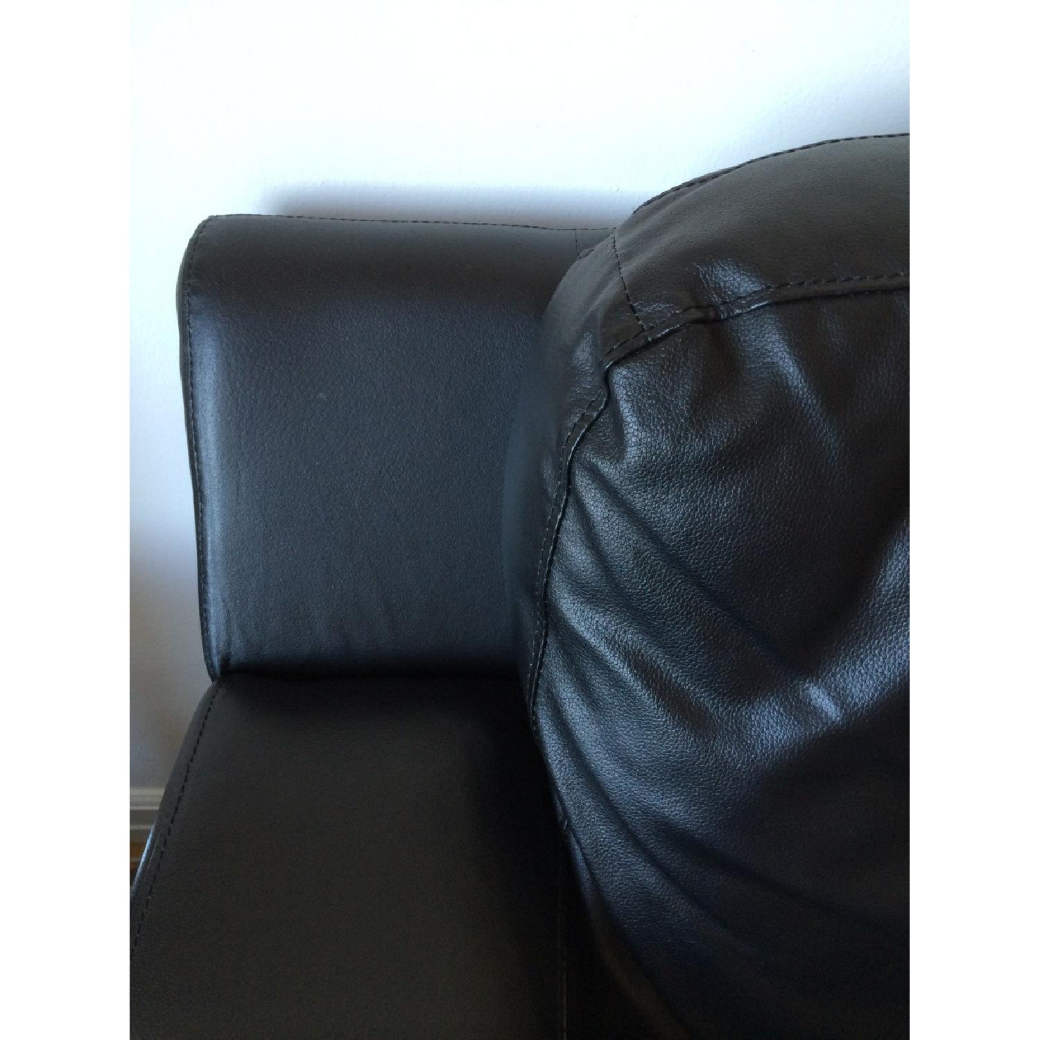 Jennifer Leather Black Leather Sleeper Sofa - image-3