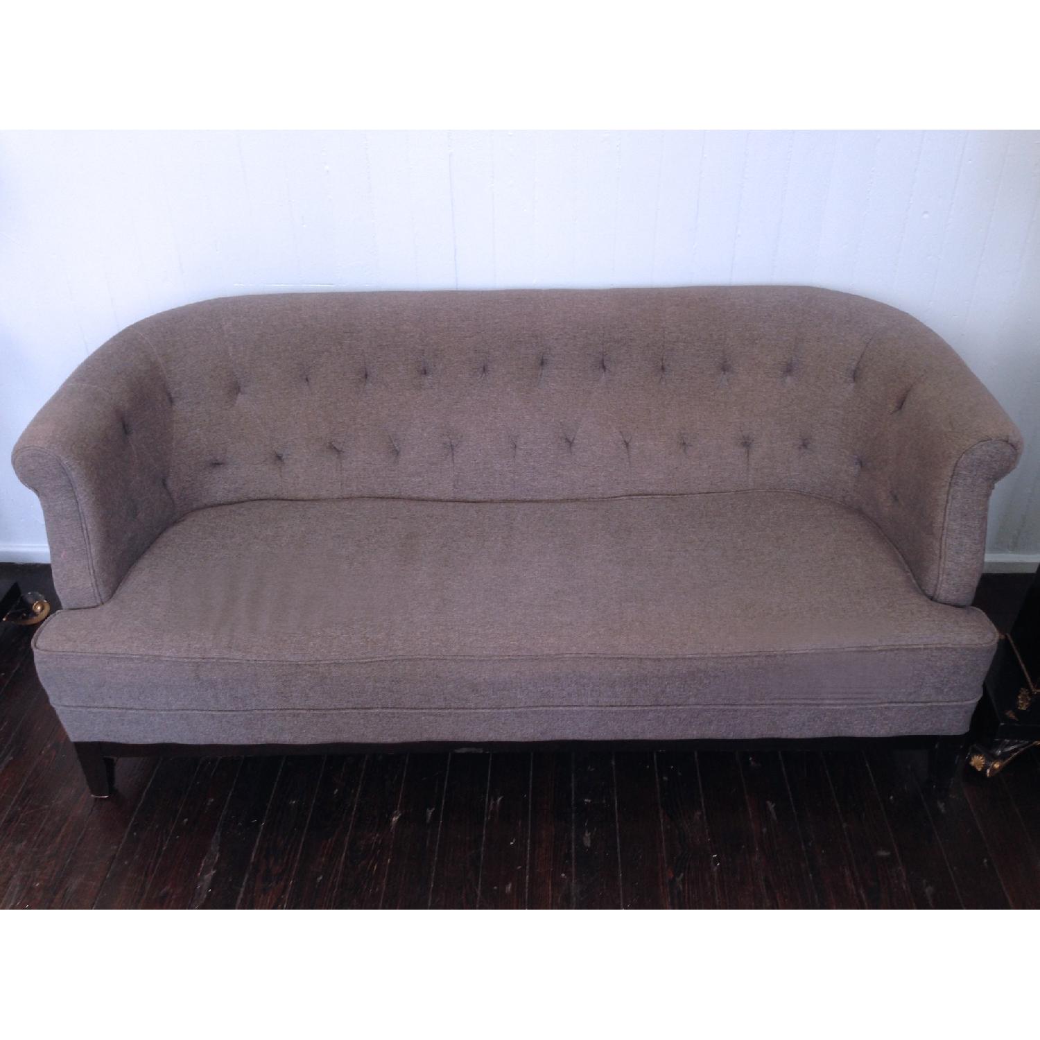 Gray Tufted Sofa - image-1
