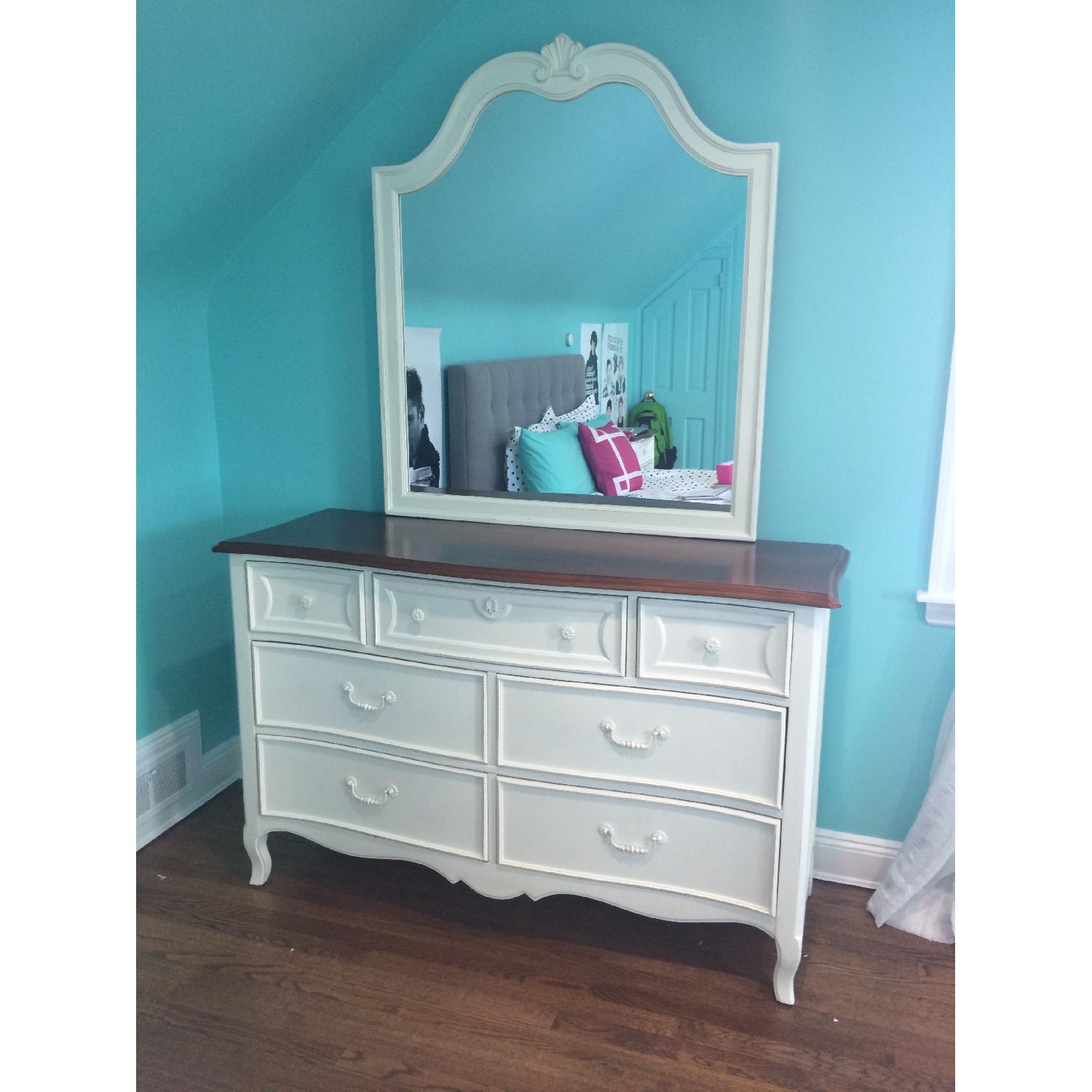 Stanley Bedroom Dresser with Mirror + Night Stand - image-1