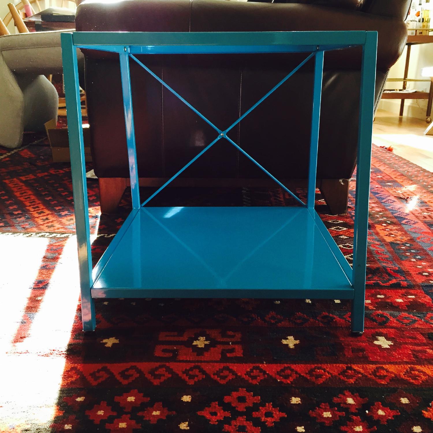 CB2 Harvey Teal Nightstand - image-1