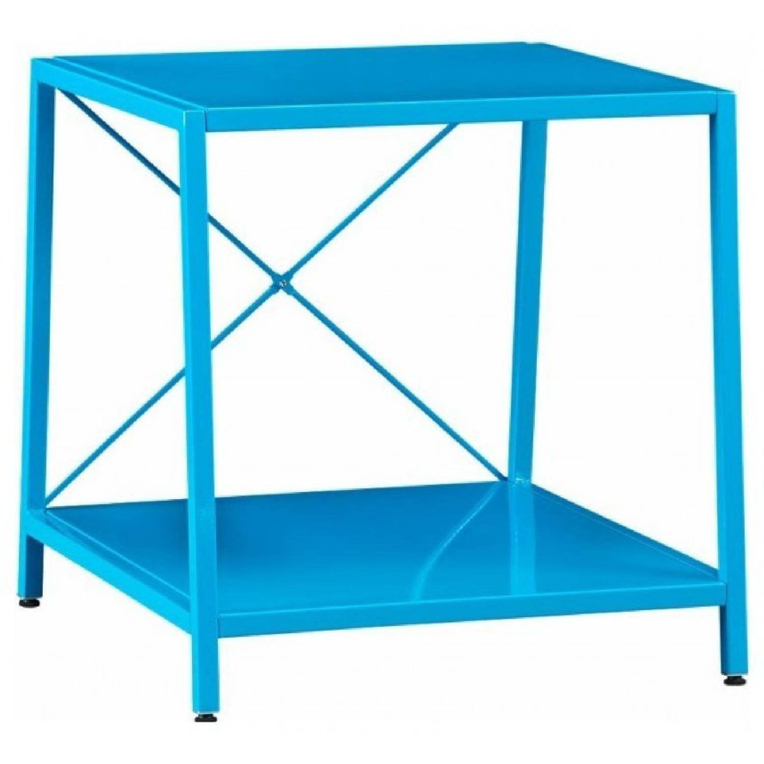 CB2 Harvey Teal Nightstand - image-5