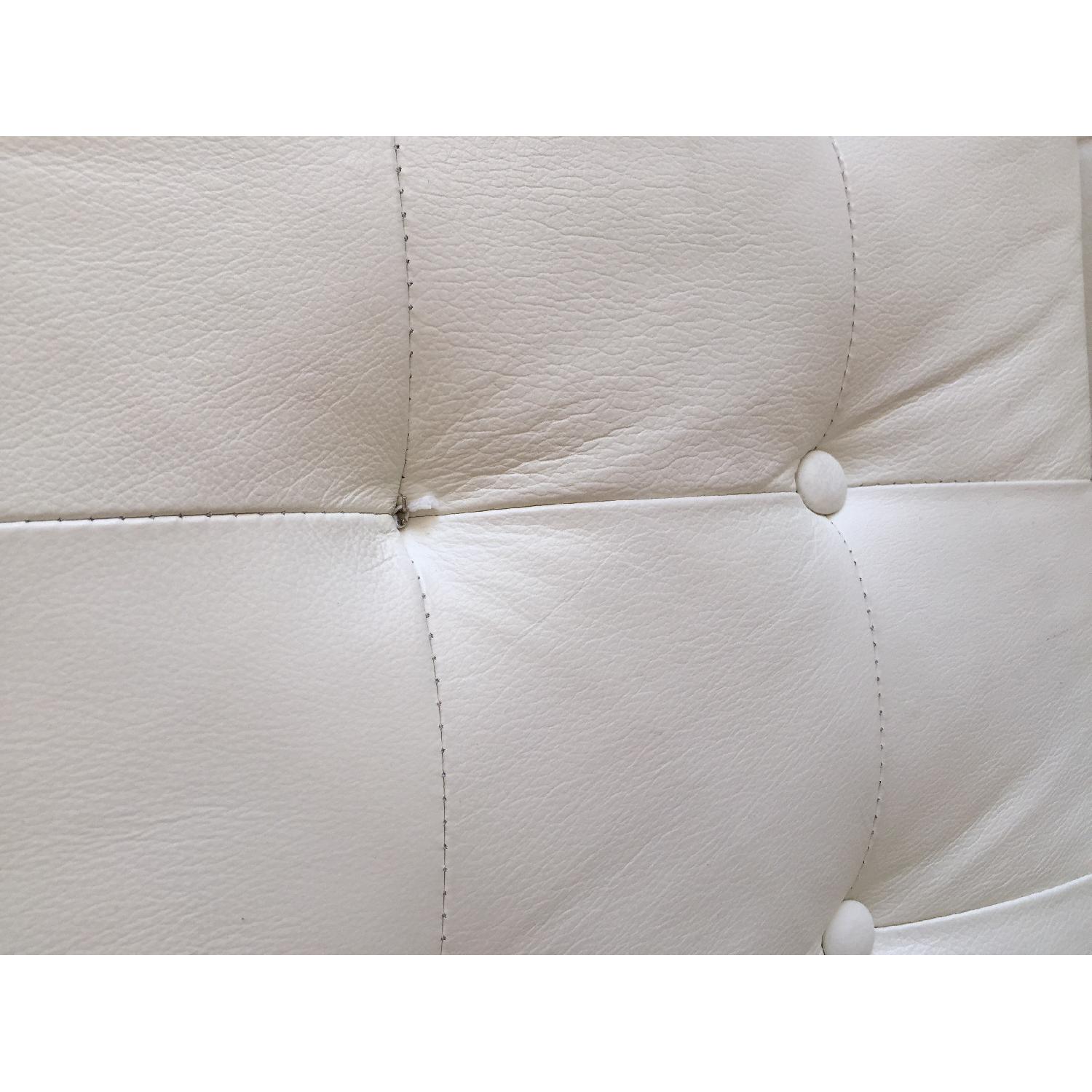 White :Leather Couch - image-4
