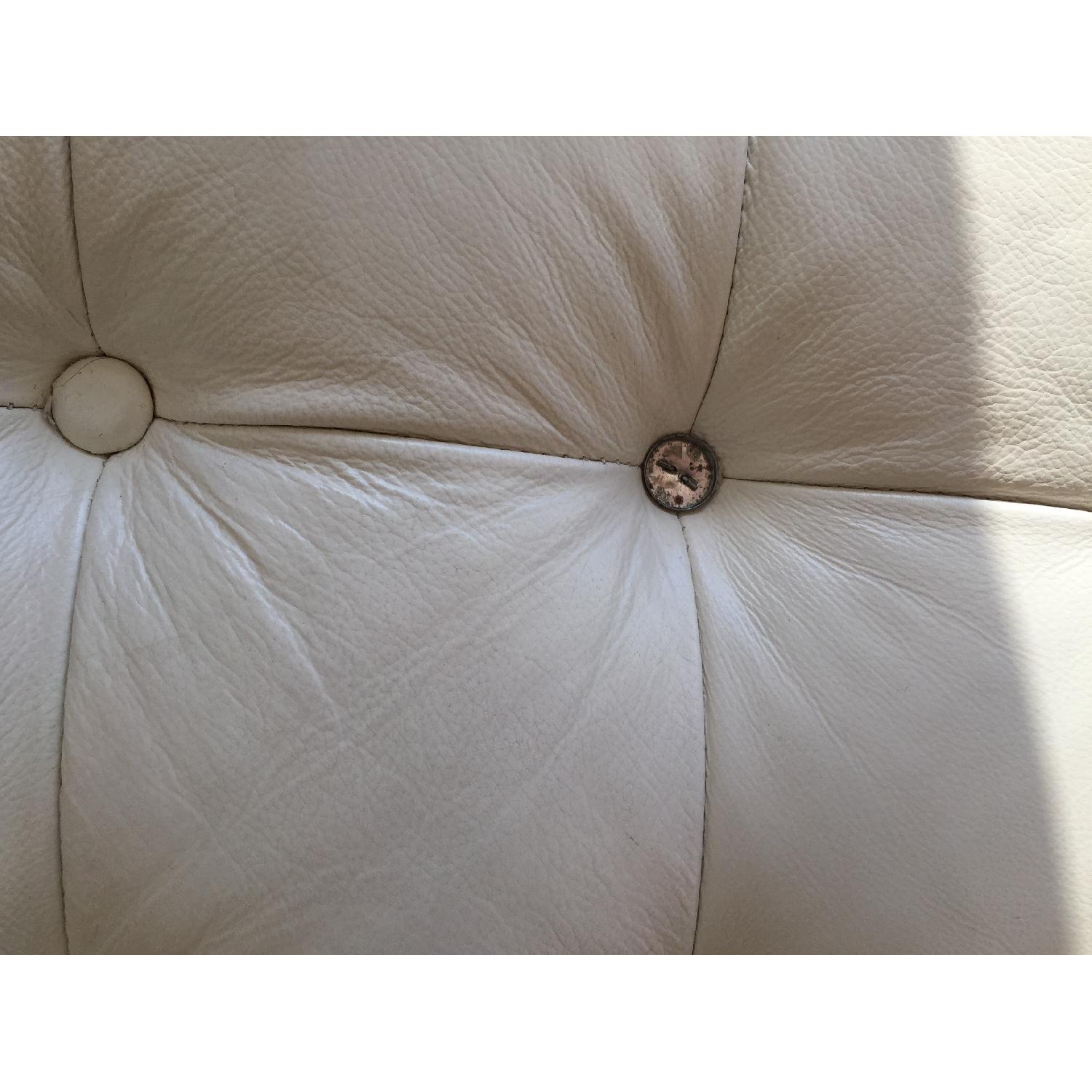 White :Leather Couch - image-5