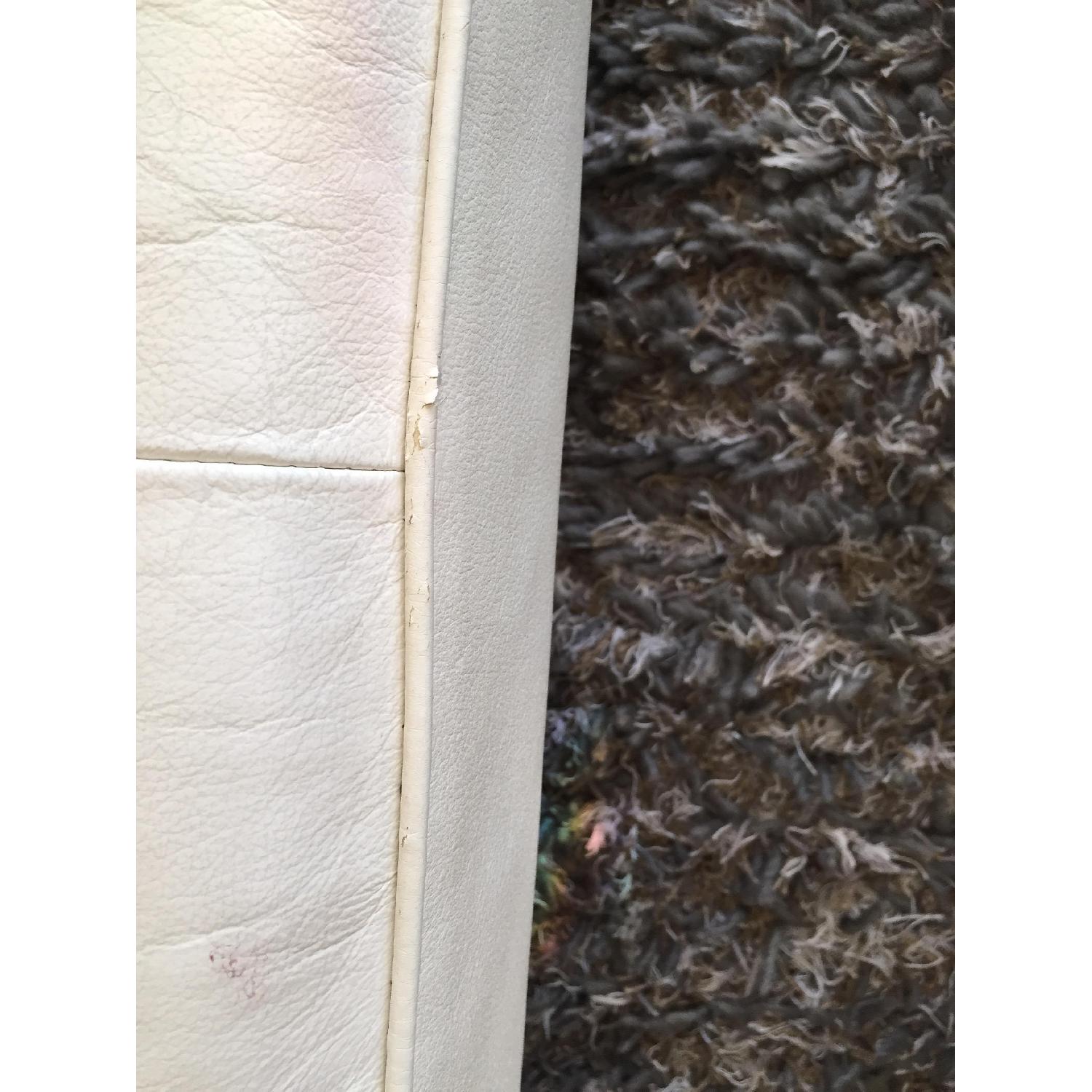 White :Leather Couch - image-6