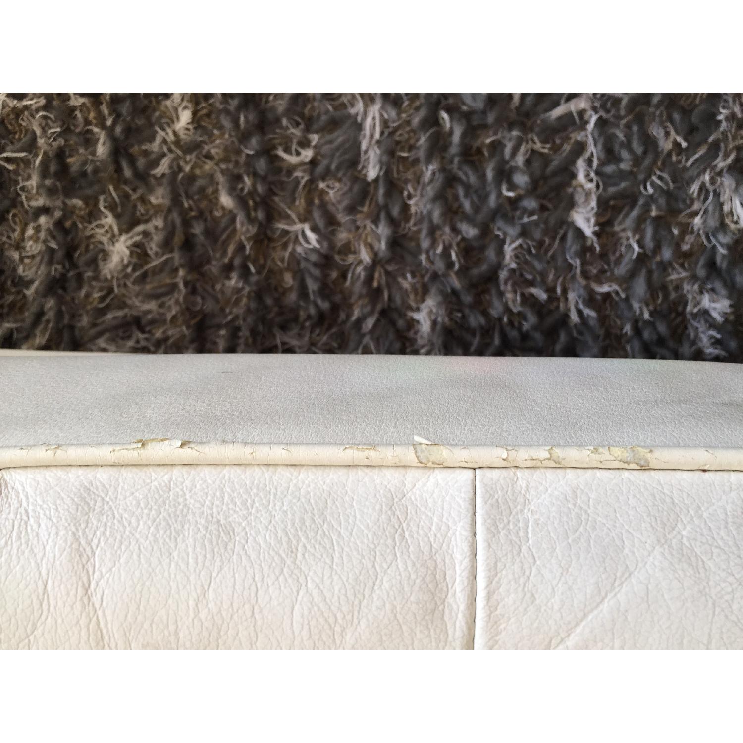 White :Leather Couch - image-7